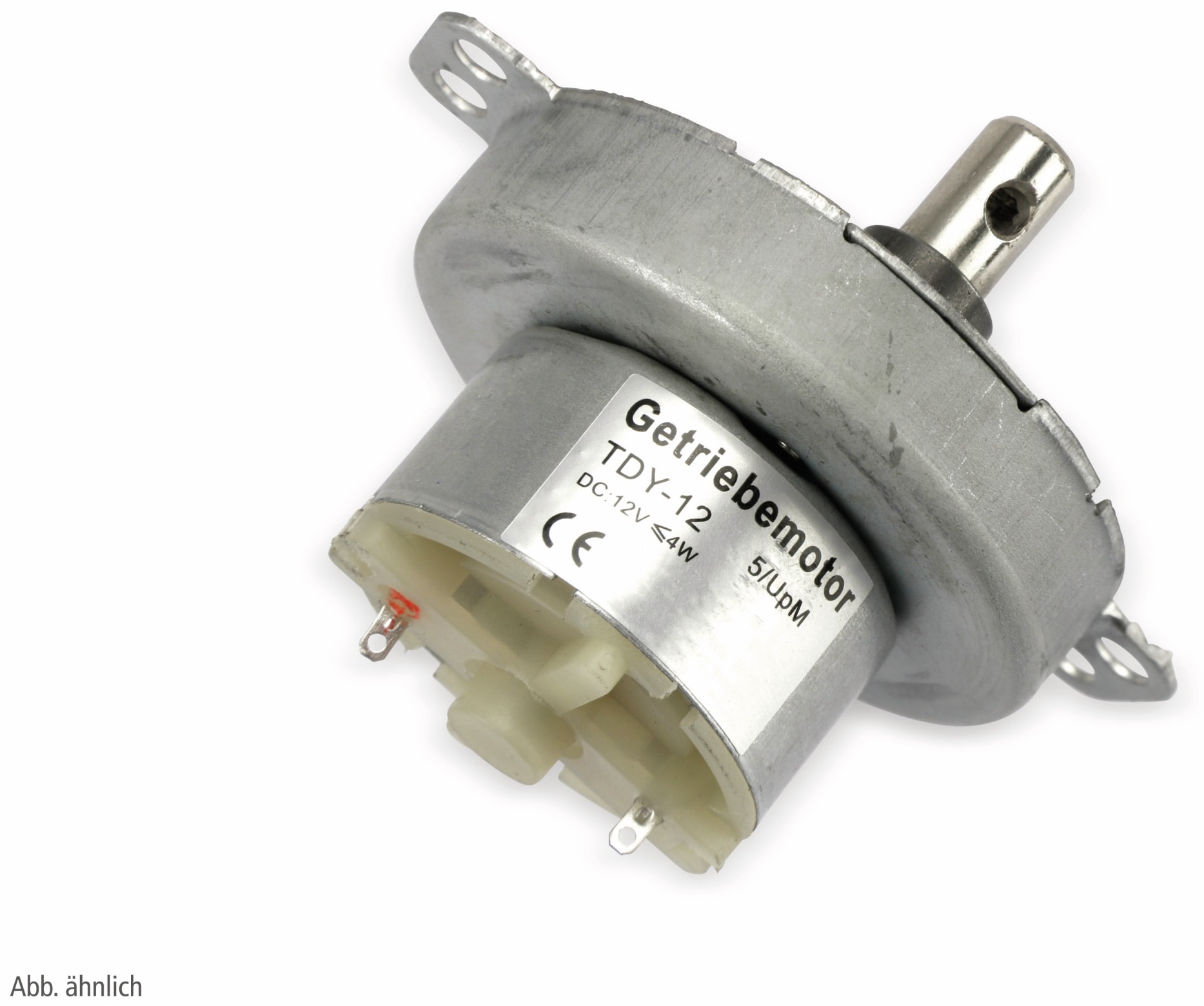 Gleichstrom-Getriebemotor TDY-12, 12 V-, 0,18 A, 8 U/min Gleichstrom-Getriebemotor TDY-12, 12 V-, 0,18 A, 8 U/min