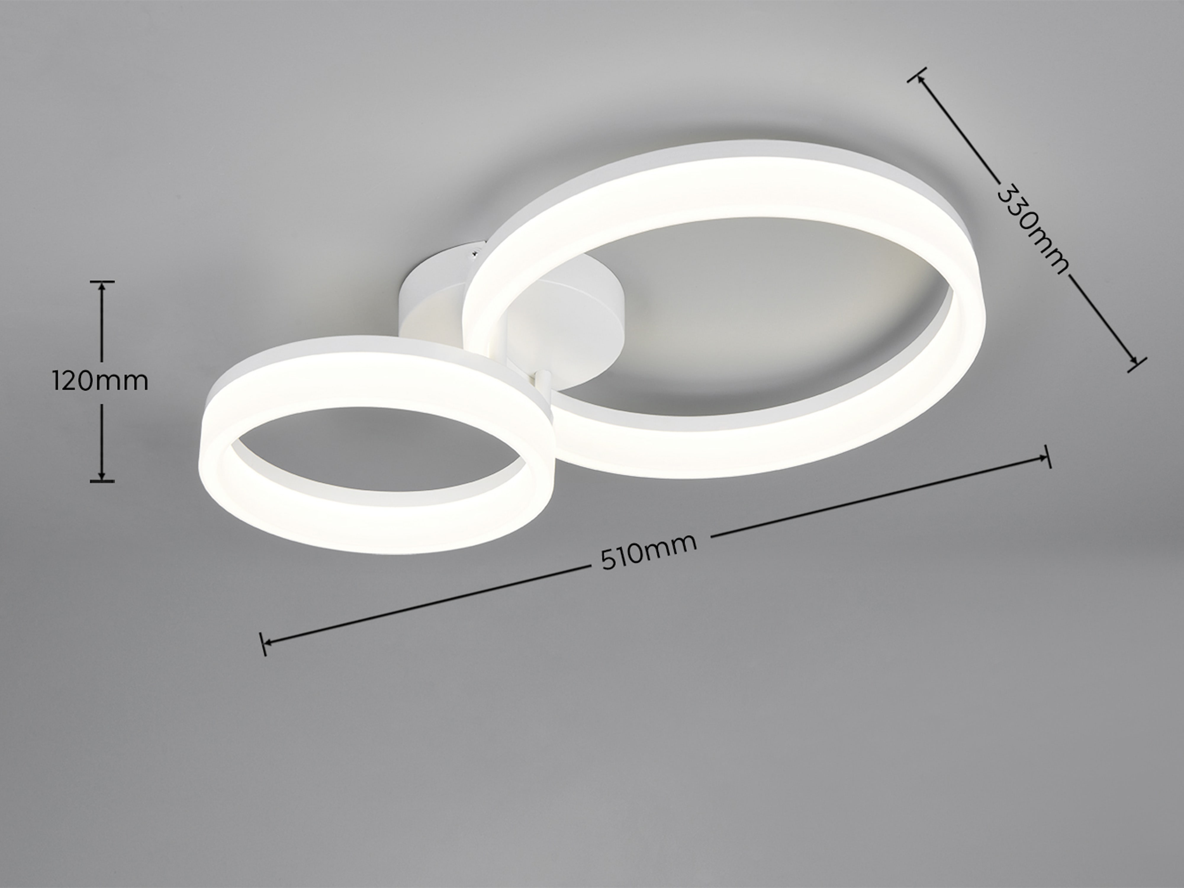 REALITY LED-Deckenleuchte Scope R63601231, 22W, 4000K, 3000lm, neutralweiß, IP20, weiß REALITY LED-Deckenleuchte Scope R63601231, 22W, 4000K, 3000lm, neutralweiß, IP20, weiß