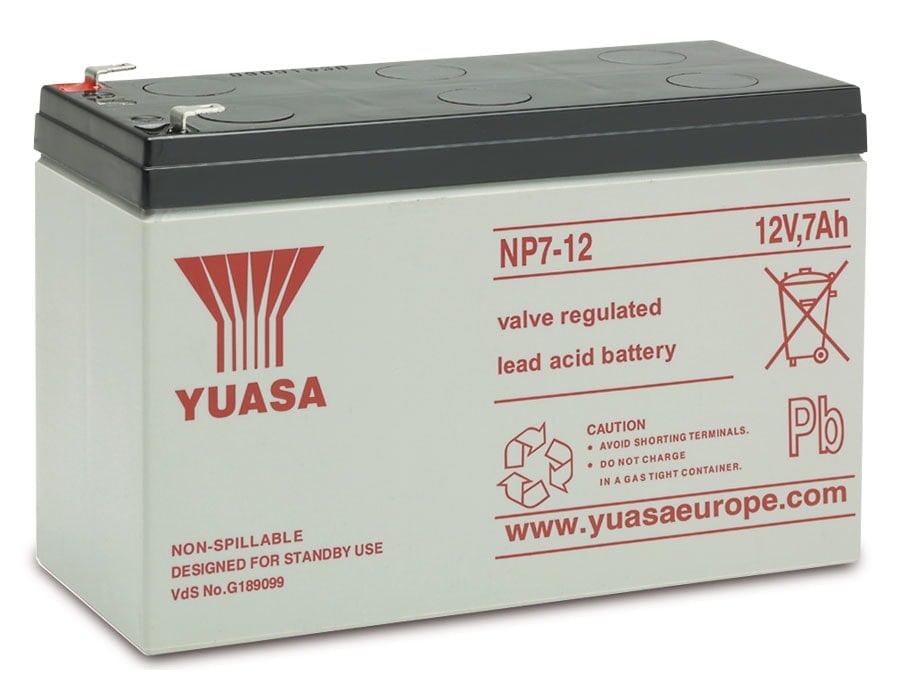 YUASA Blei-Akkumulator NP7-12, 12 V-/7 Ah YUASA Blei-Akkumulator NP7-12, 12 V-/7 Ah