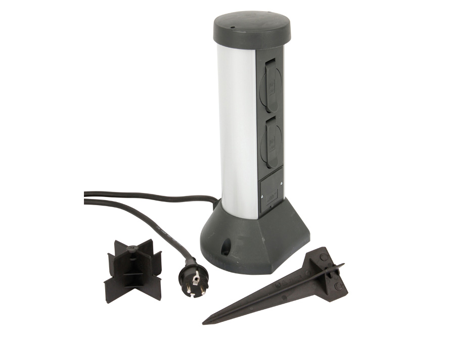 REV Gartensteckdose 0068200028, 2-fach, IP44 REV Gartensteckdose 0068200028, 2-fach, IP44