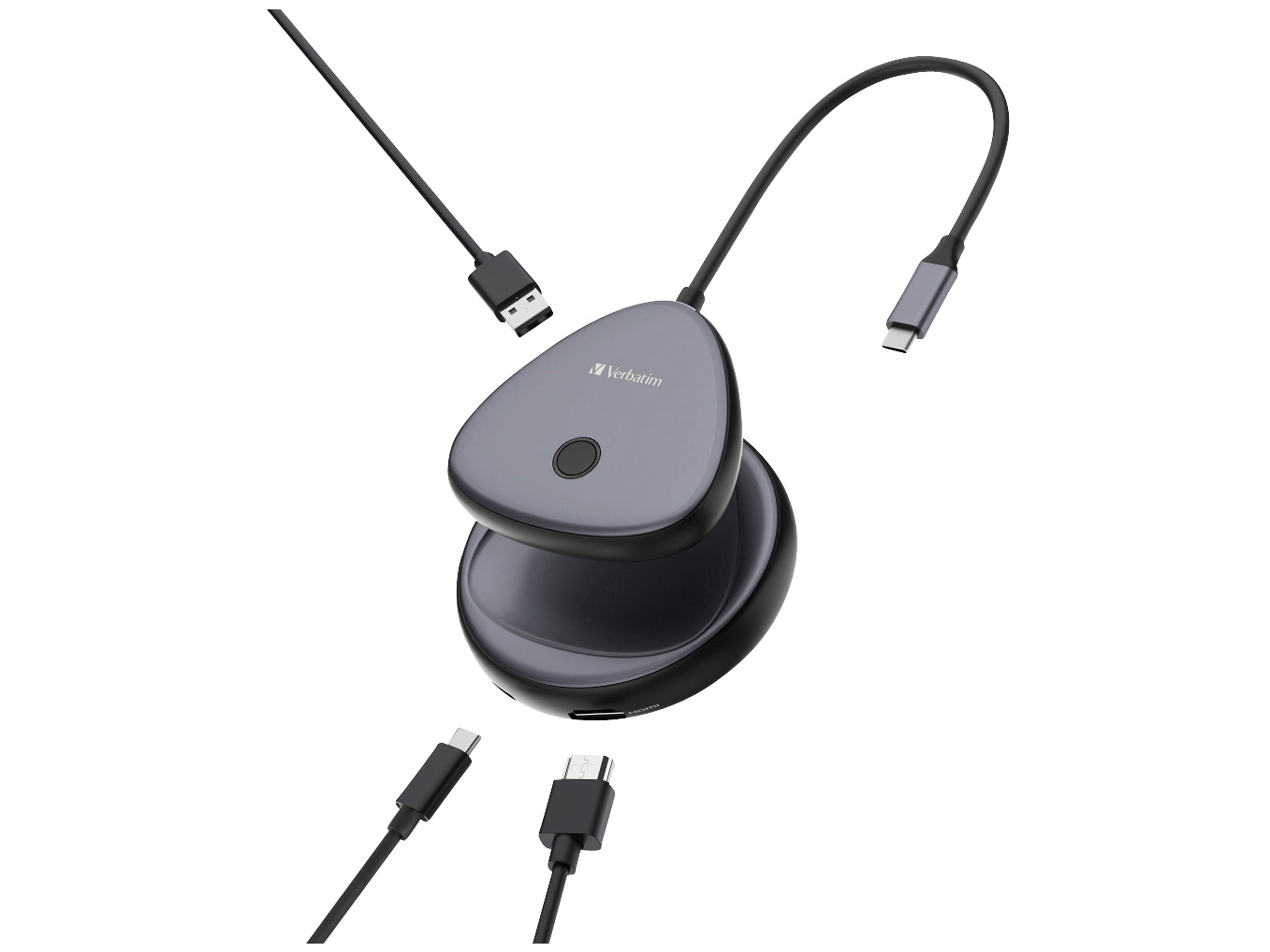VERBATIM USB-C-Monitor-Adapter Share My Screen 4K mit Hub WDA-02 VERBATIM USB-C-Monitor-Adapter Share My Screen 4K mit Hub WDA-02