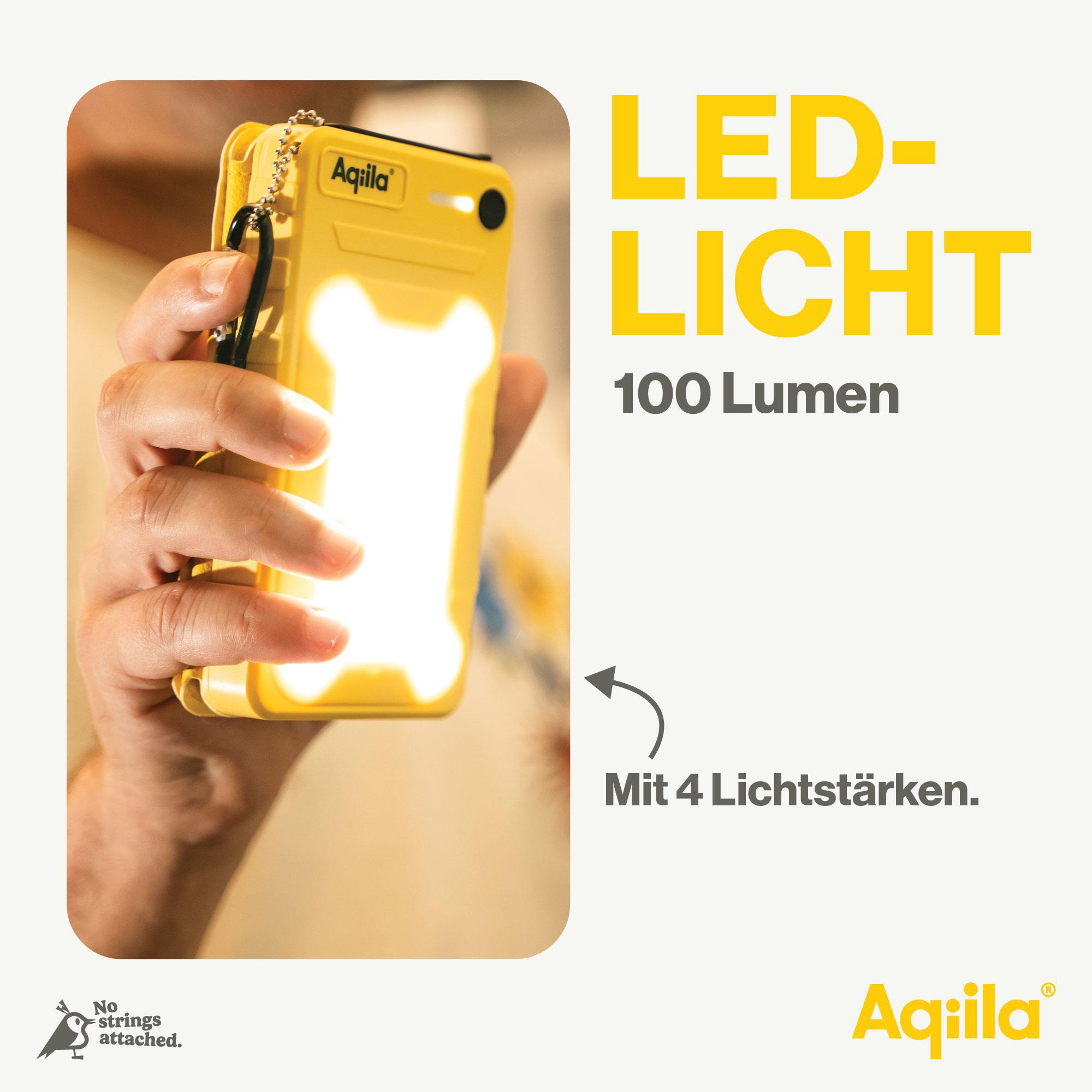 AQIILA Solar Powerbank Powerbird BS10, 20 W, 10.000mAh, USB-A, USB-C, gelb AQIILA Solar Powerbank Powerbird BS10, 20 W, 10.000mAh, USB-A, USB-C, gelb
