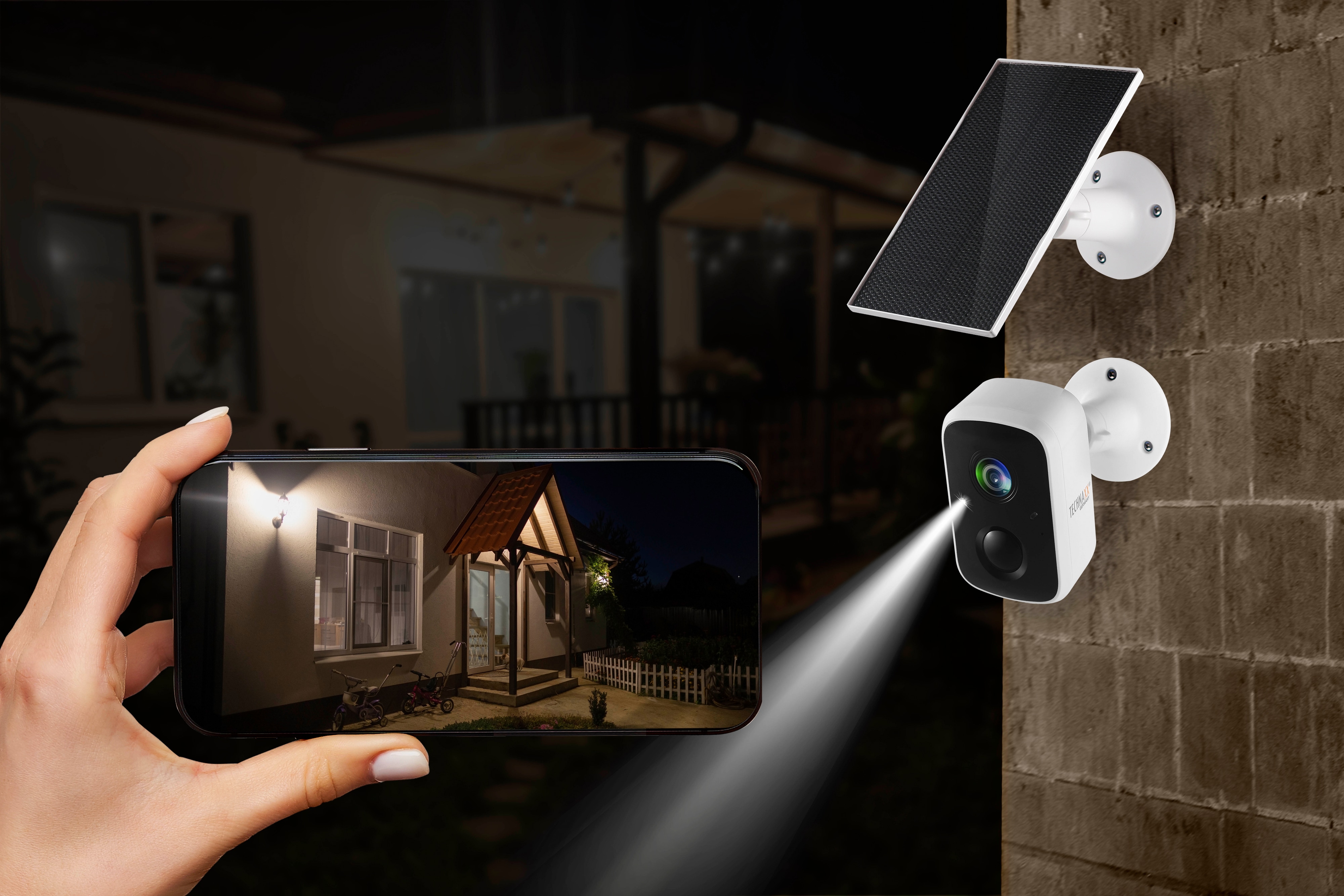 TECHNAXX Solar Outdoor IP-Kamera TX-24, weiß TECHNAXX Solar Outdoor IP-Kamera TX-24, weiß