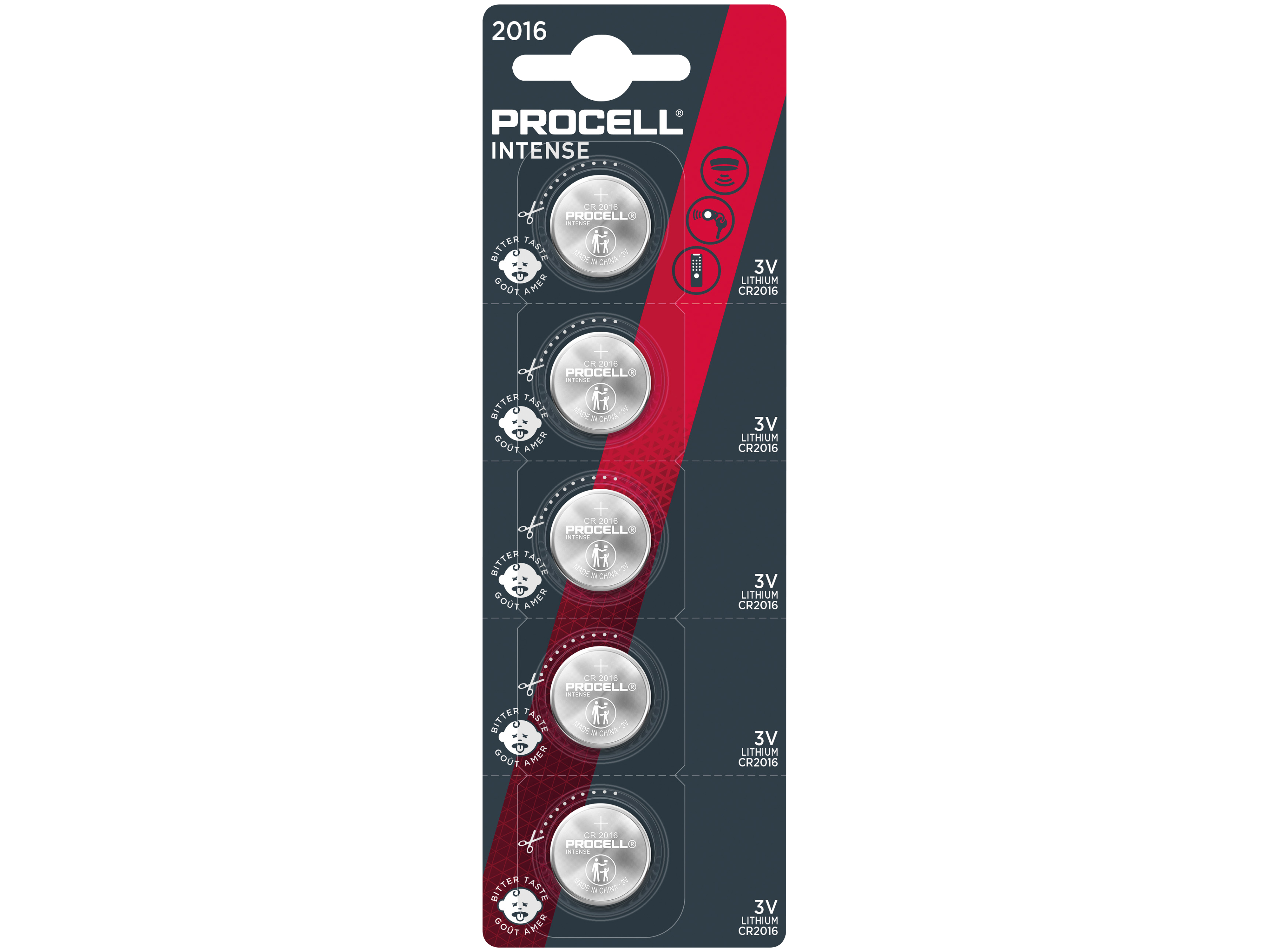 PROCELL Intense, CR 2025, 3V, Lithium Knopfzelle, 5 Stück PROCELL Intense, CR 2025, 3V, Lithium Knopfzelle, 5 Stück