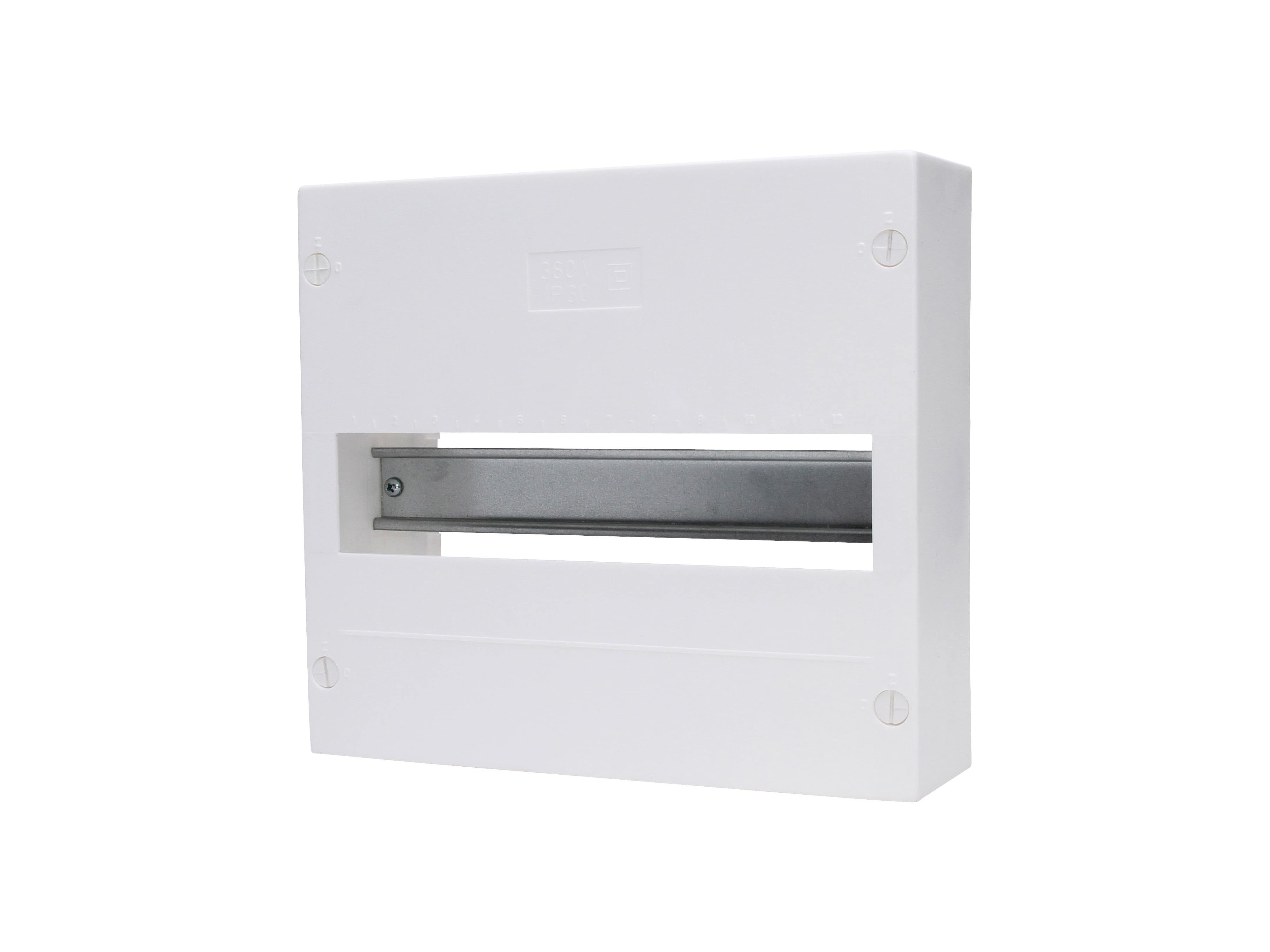 KOPP Aufputz-Verteilerkasten N12A, IP40, 63A, 400VAC, ohne Tür, 1-reihig KOPP Aufputz-Verteilerkasten N12A, IP40, 63A, 400VAC, ohne Tür, 1-reihig