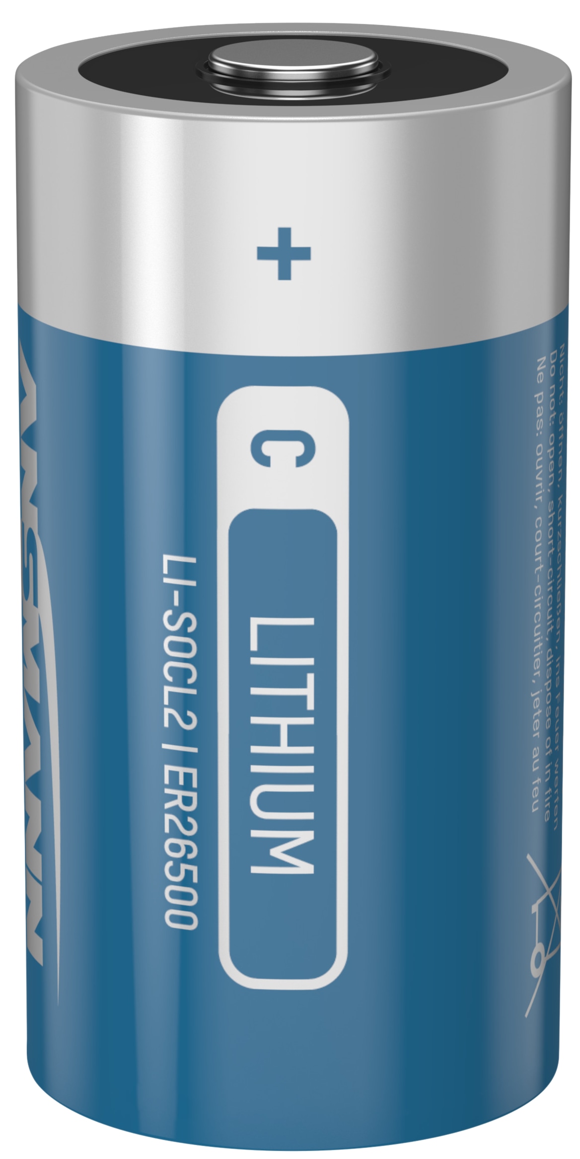 ANSMANN Lithium Batterie ER26500, 3,6 V, 8500mAh ANSMANN Lithium Batterie ER26500, 3,6 V, 8500mAh