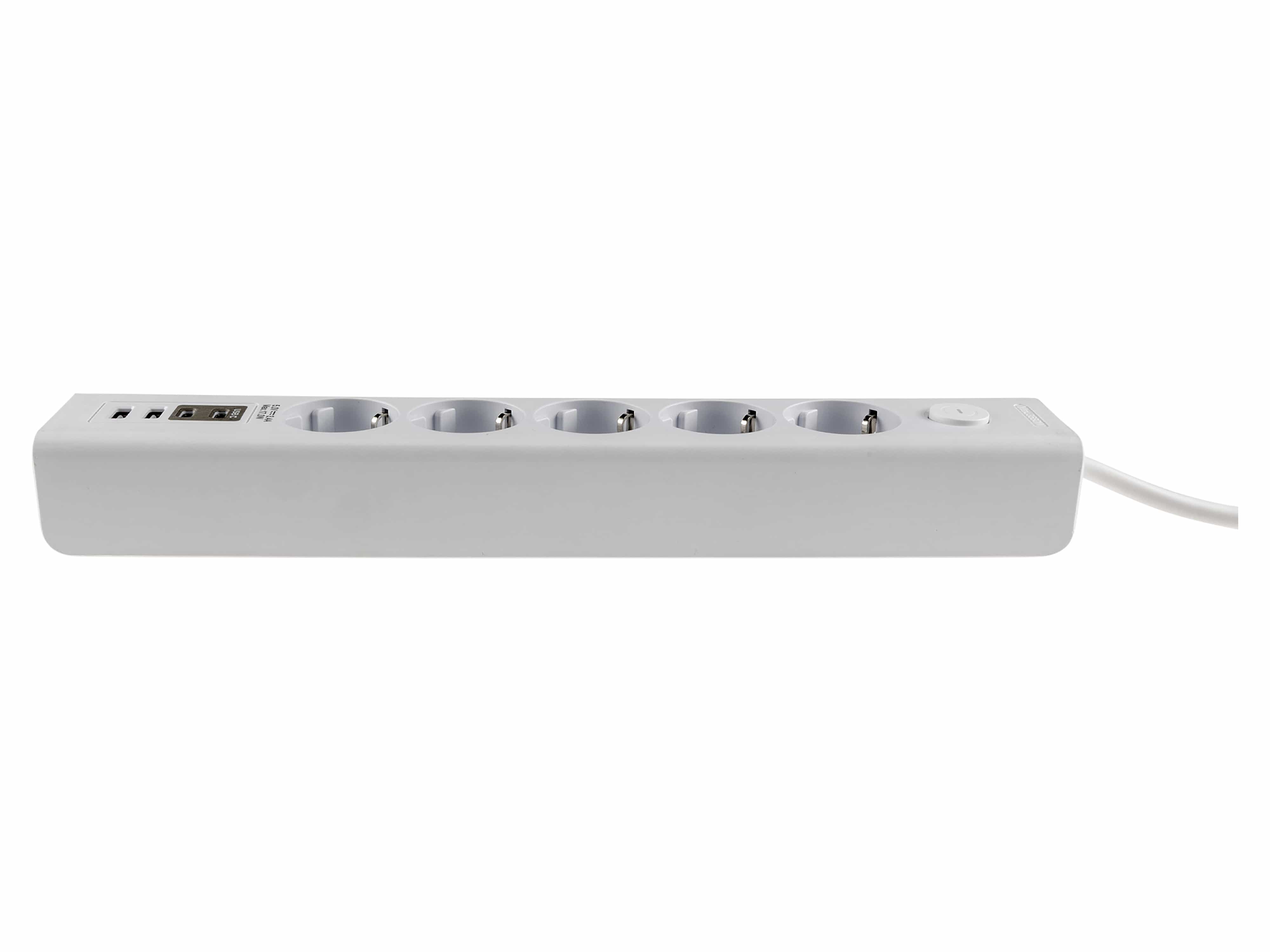 CHILITEC Steckdosenleiste, 5-fach, USB-A+C, 1,5 m Zuleitung, weiß CHILITEC Steckdosenleiste, 5-fach, USB-A+C, 1,5 m Zuleitung, weiß