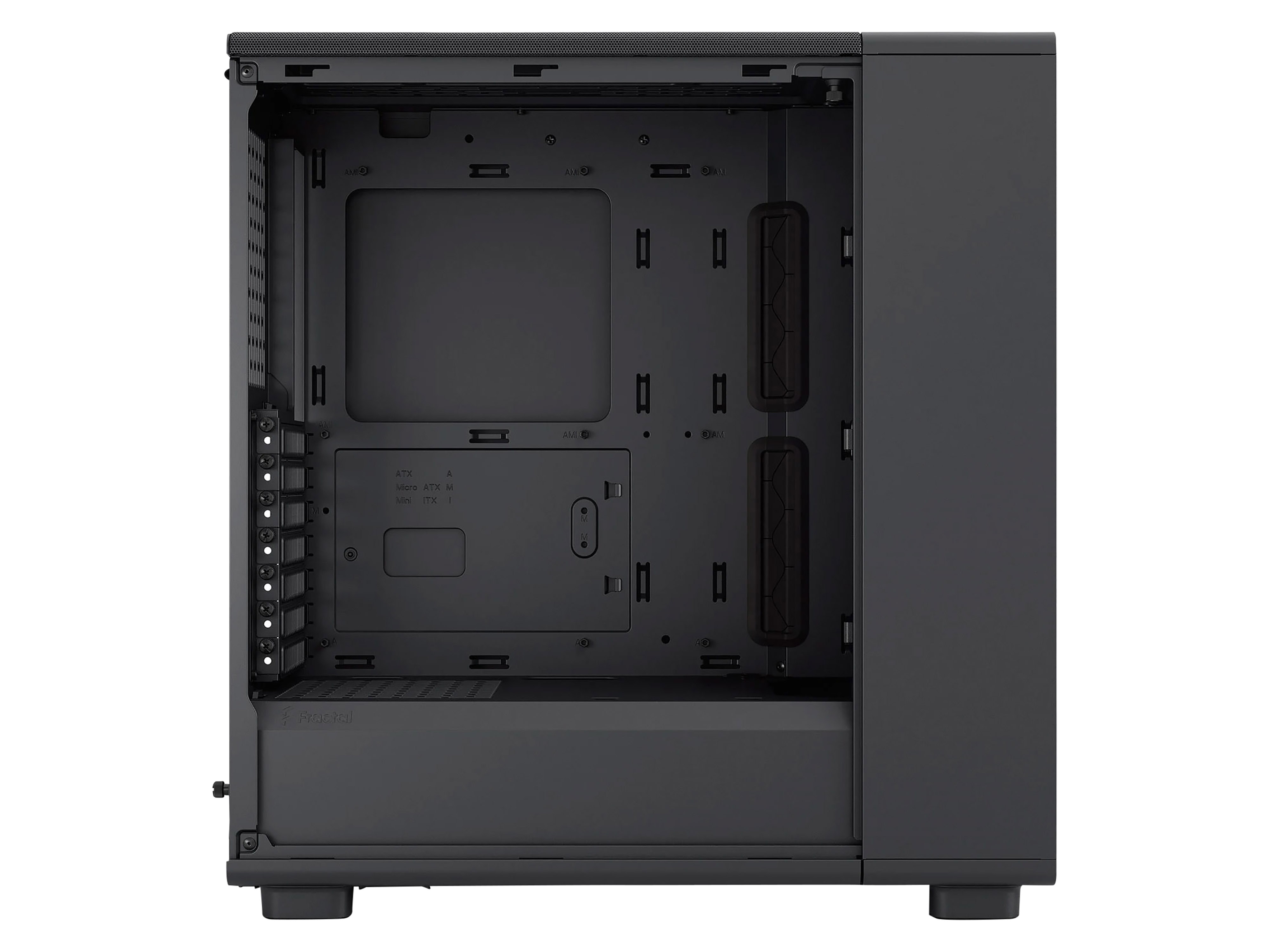 FRACTAL Midi Tower Design Epoch Black TG RGB Light