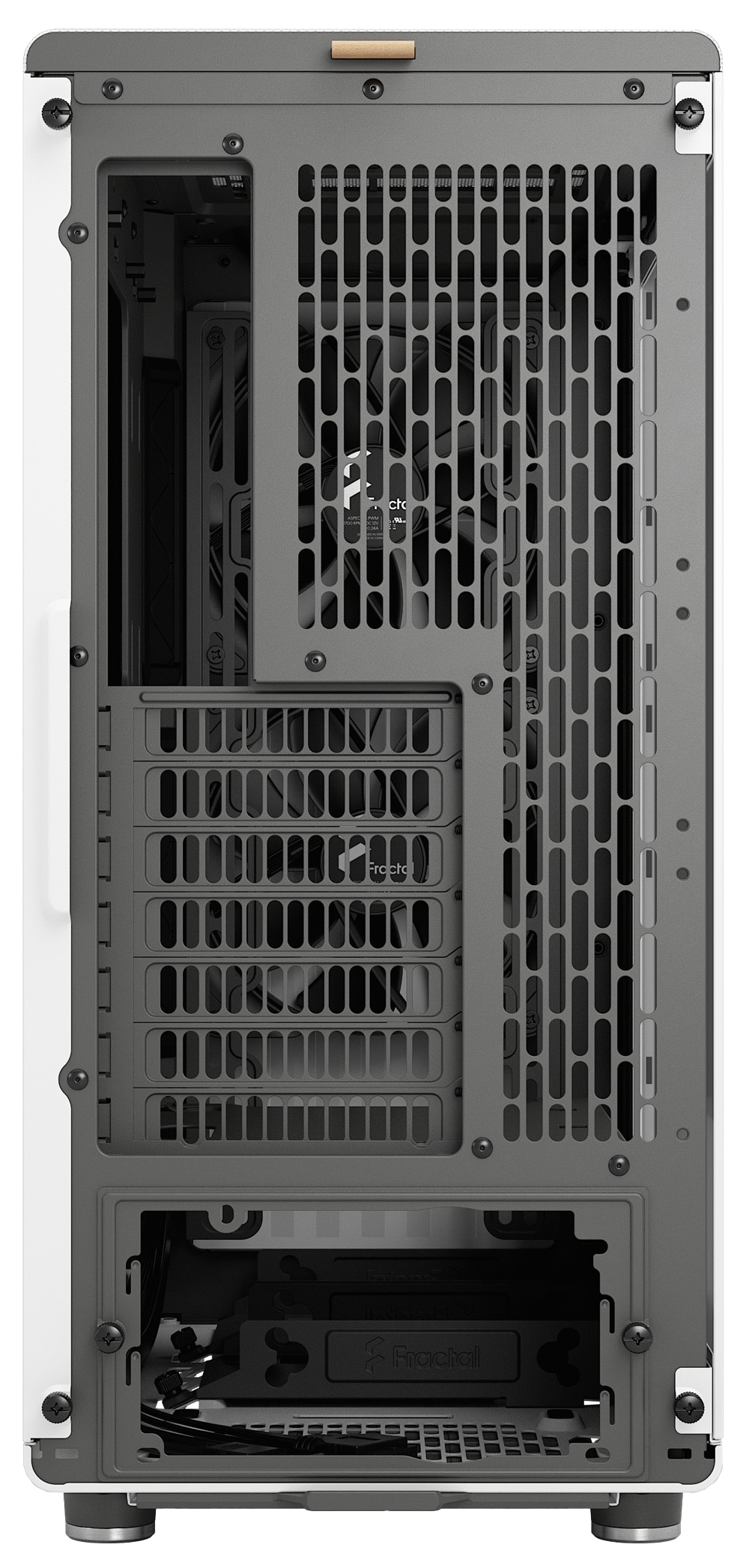 FRACTAL Midi Tower Design North Chalk weiß TG Clear FRACTAL Midi Tower Design North Chalk weiß TG Clear