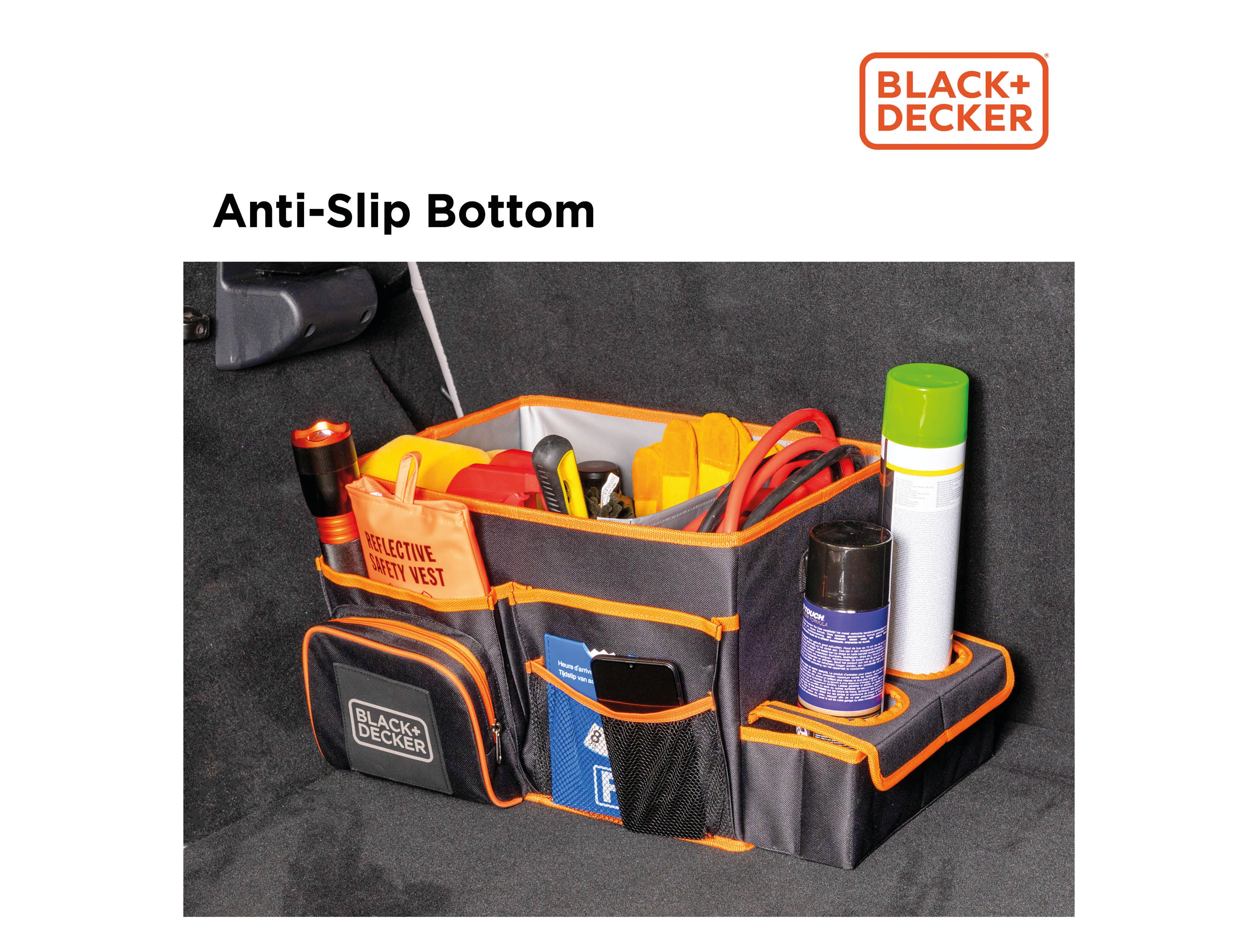 BLACK & DECKER Auto-Organizer, Tasche mit Fächern, 47,5x25x30 cm BLACK & DECKER Auto-Organizer, Tasche mit Fächern, 47,5x25x30 cm