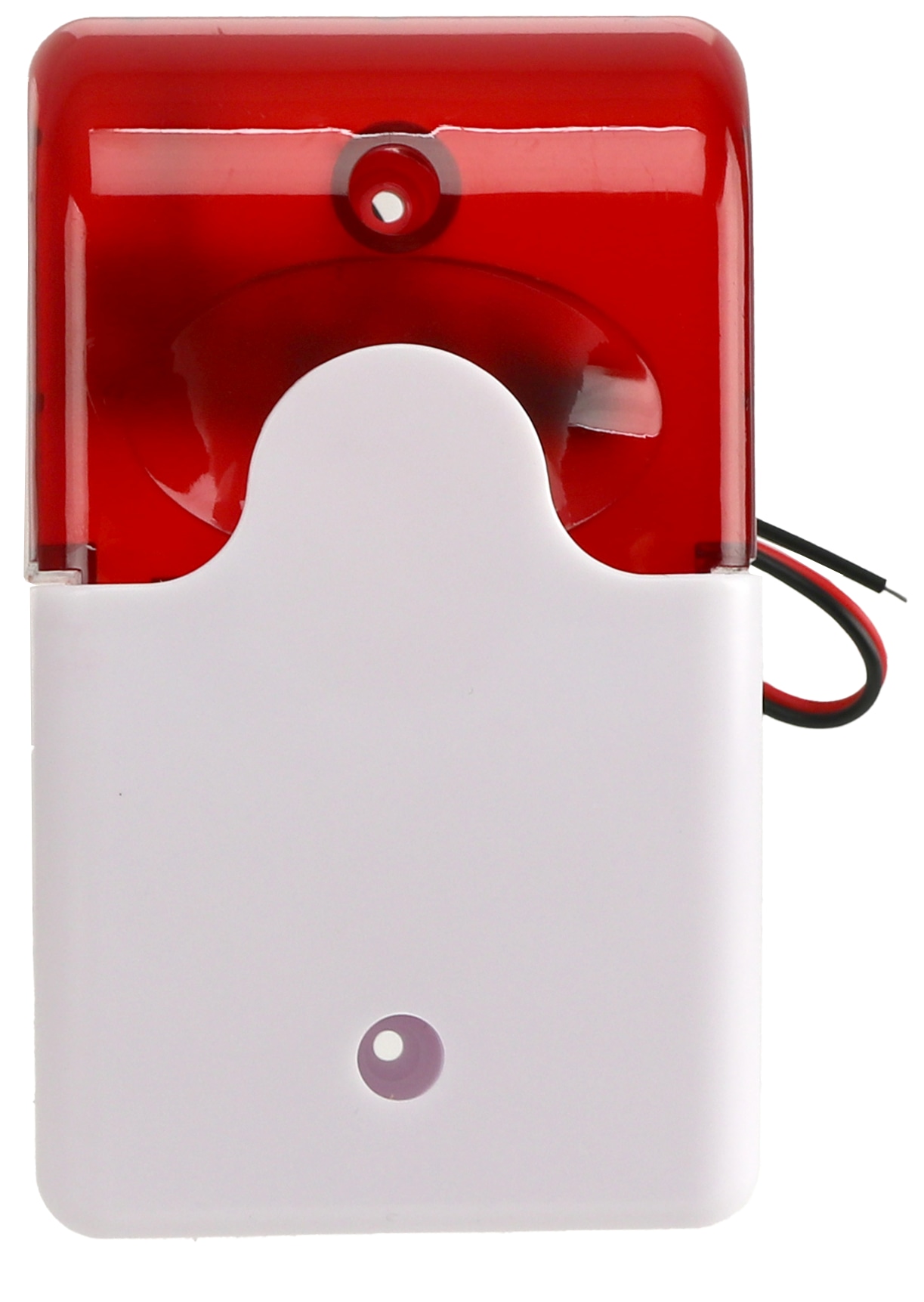 Alarmsirene mit Blitzlicht, 12 V-, 110 dB, weiß/rot Alarmsirene mit Blitzlicht, 12 V-, 110 dB, weiß/rot