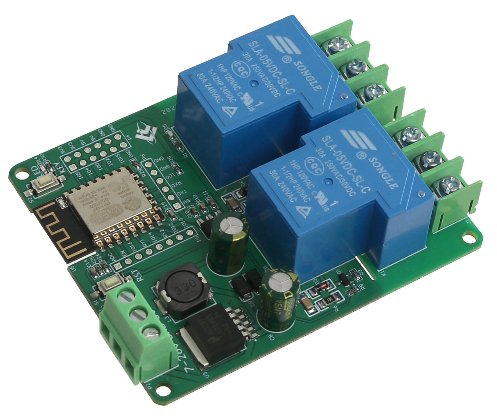 DAYPOWER Relaismodul ESP12-2R-30A-D5, 2-Kanal DAYPOWER Relaismodul ESP12-2R-30A-D5, 2-Kanal