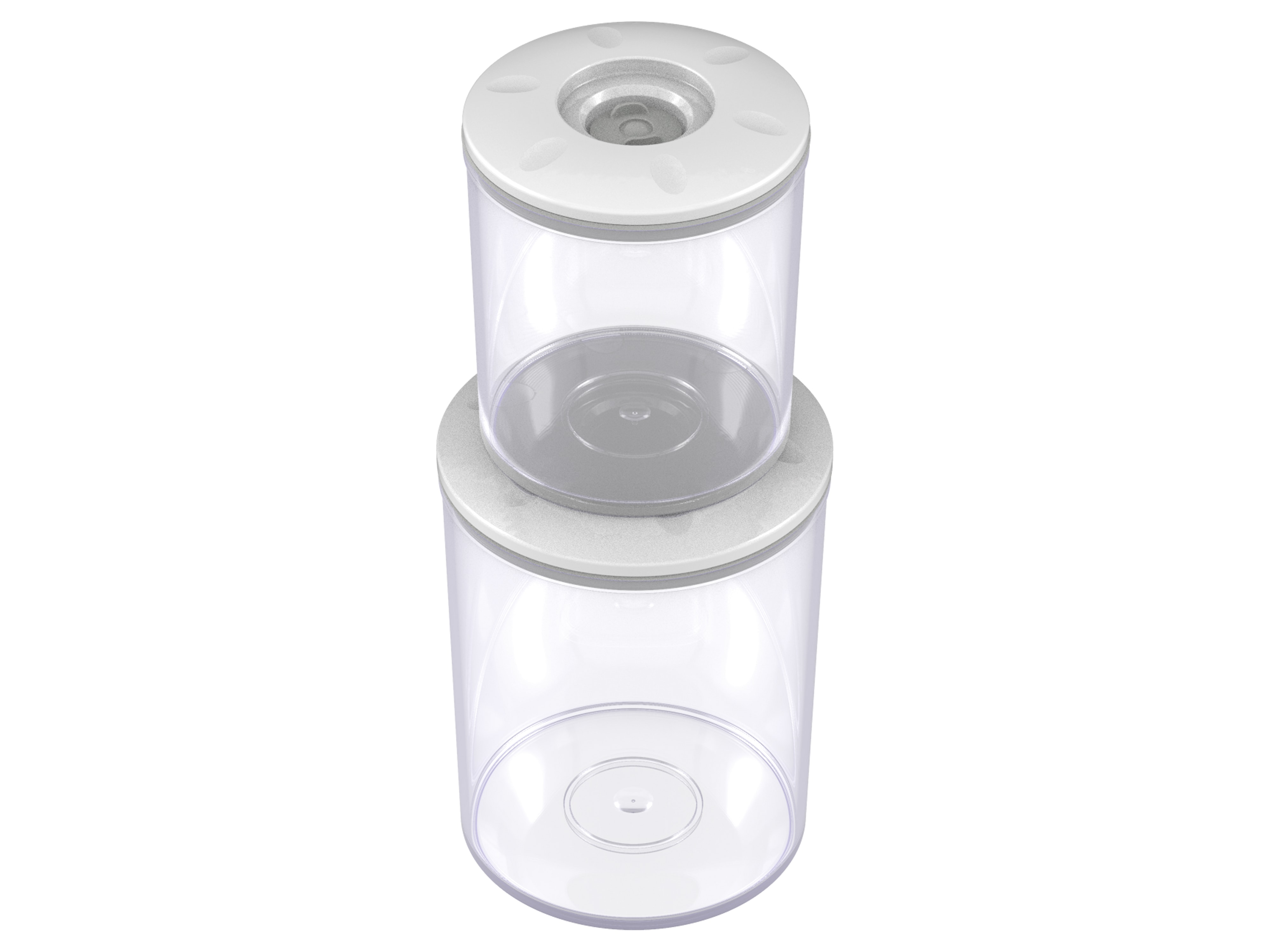 MAGICVAC Vakuumbehälter, 3er Set, 0,75/1,5/3 L, mit Deckel
