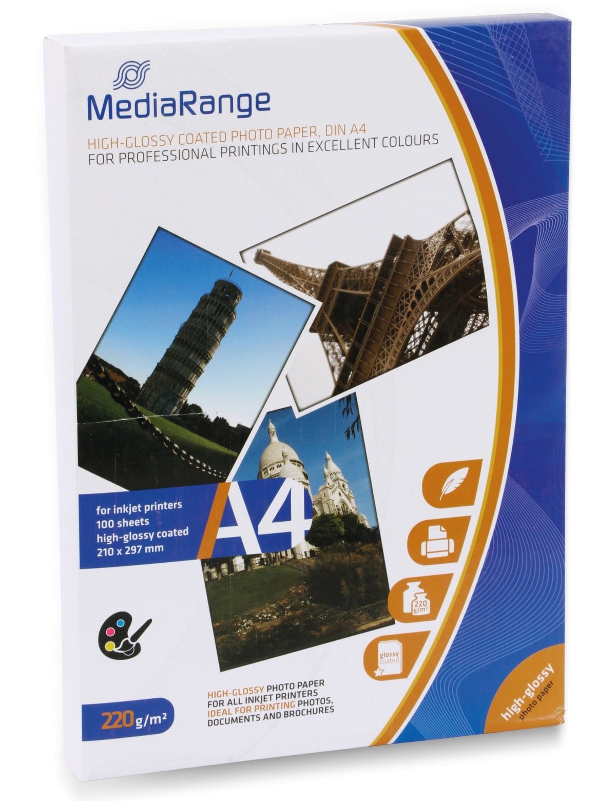 MEDIARANGE Fotopapier DIN A4, 220 g/m², hochglanz MEDIARANGE Fotopapier DIN A4, 220 g/m², hochglanz