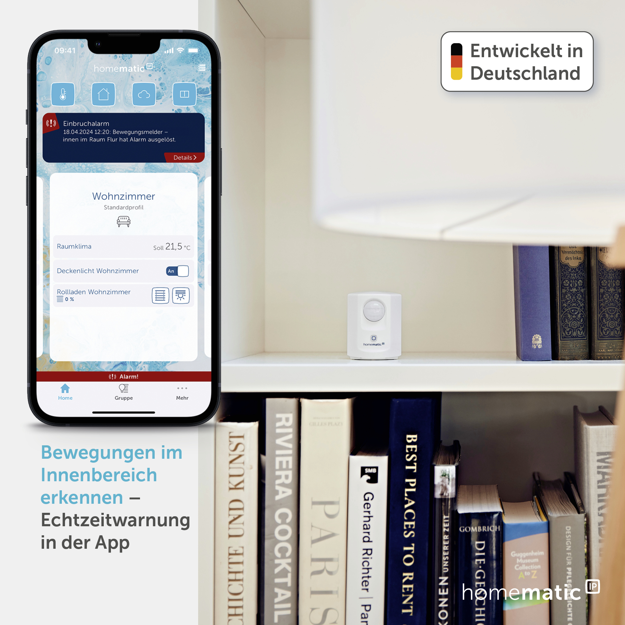 HOMEMATIC IP Smart Home 142722A0 Bewegungsmelder, weiß HOMEMATIC IP Smart Home 142722A0 Bewegungsmelder, weiß