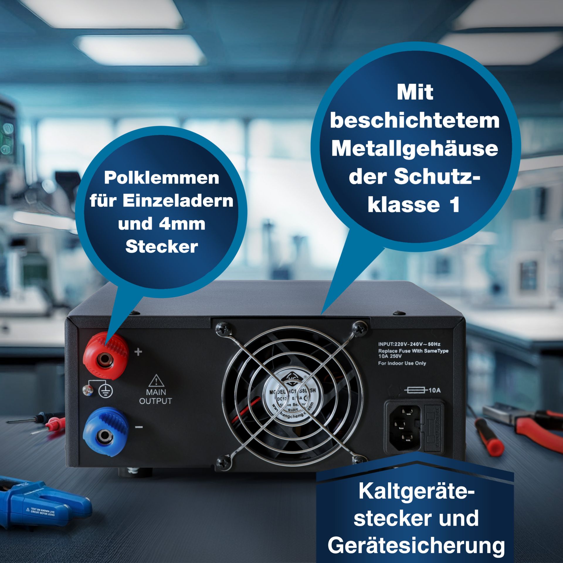 PEAKTECH Labornetzgerät P 6168, 1...15 V, 0...60 A, 900 W PEAKTECH Labornetzgerät P 6168, 1...15 V, 0...60 A, 900 W