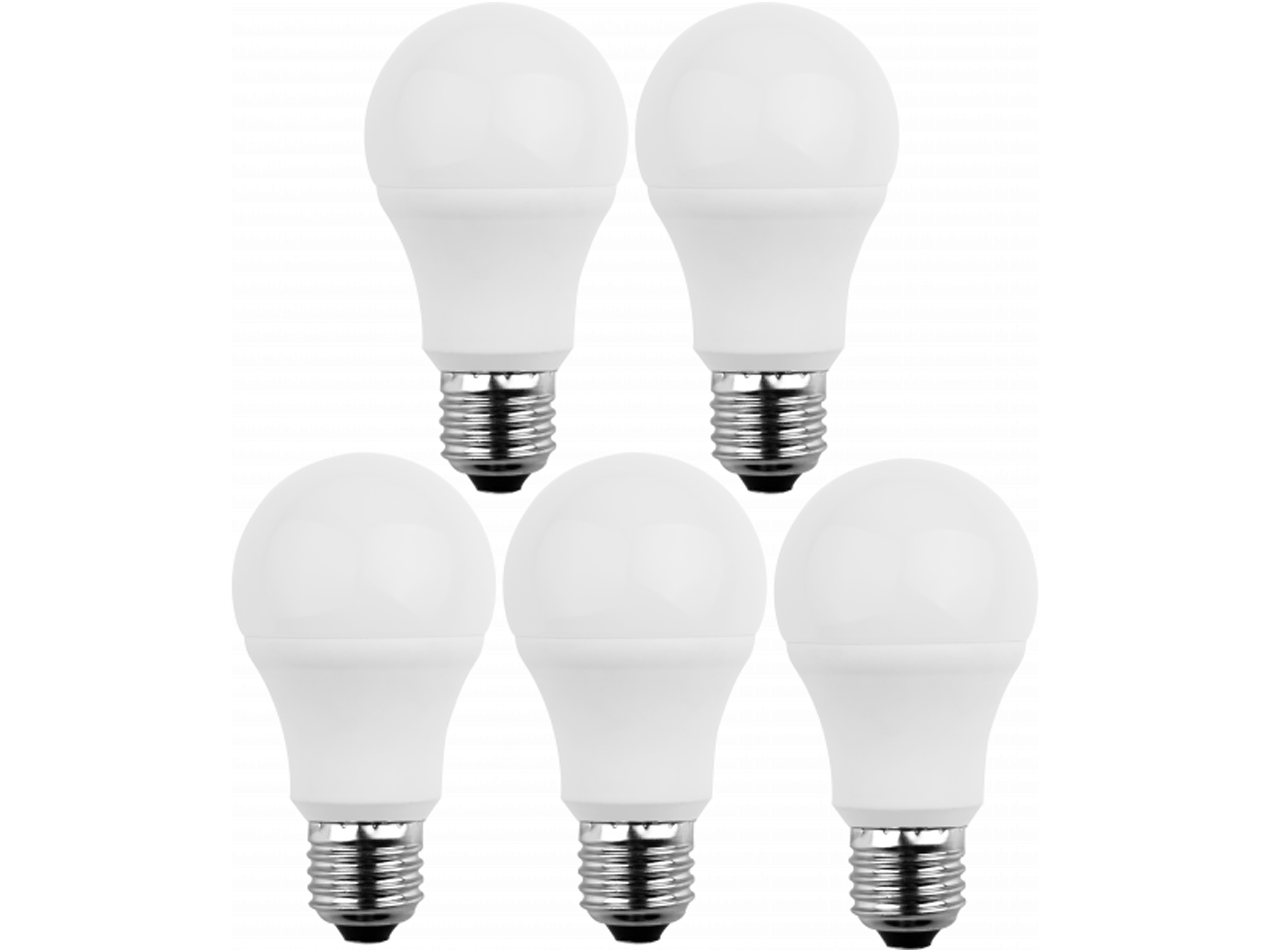 BLULAXA LED-SMD-Lampe, A60, E27, EEK: F, 5,5W, 470lm, 2700K, 5 Stück BLULAXA LED-SMD-Lampe, A60, E27, EEK: F, 5,5W, 470lm, 2700K, 5 Stück