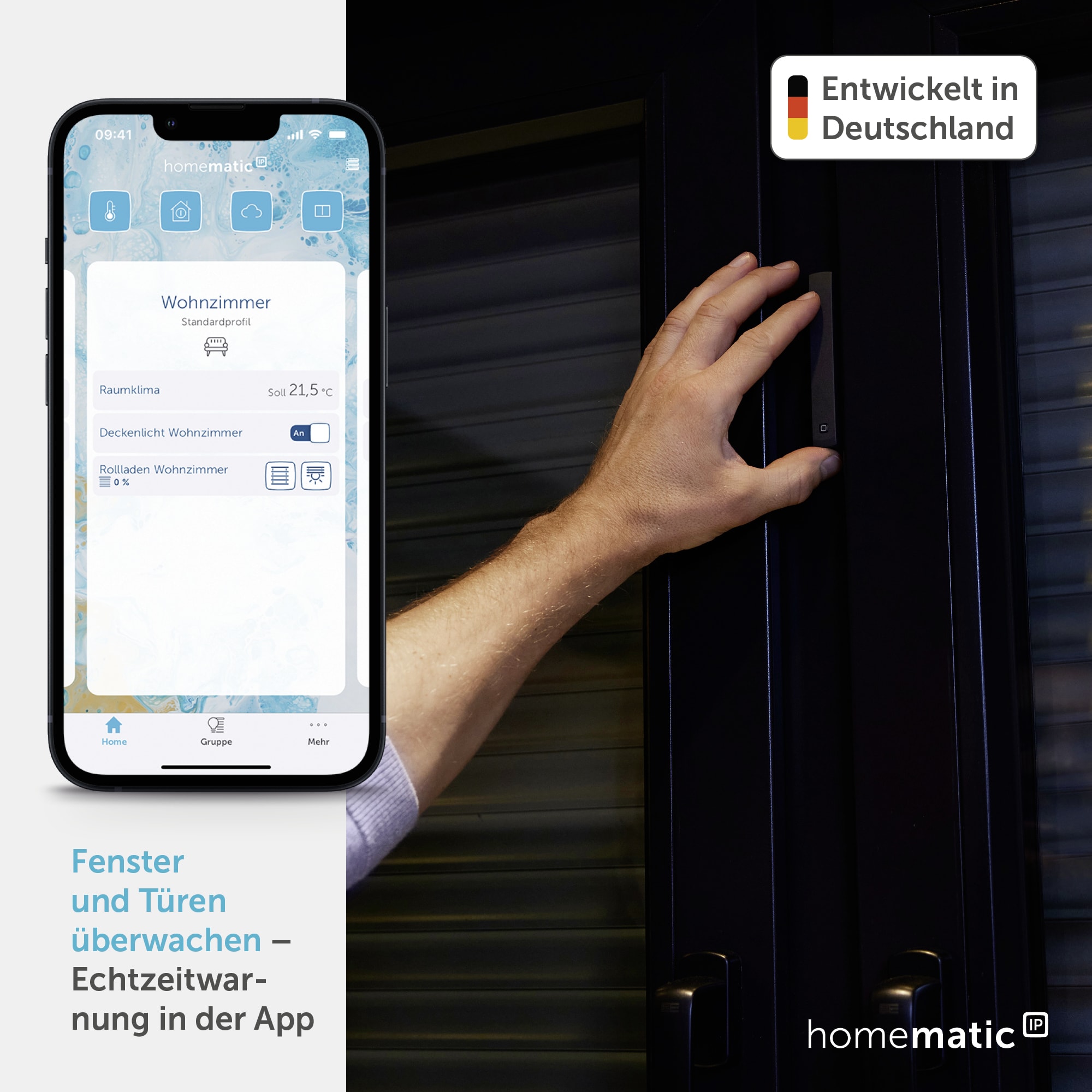 HOMEMATIC IP 160027A0, Fenster- und Türkontakt, optisch, anthrazit HOMEMATIC IP 160027A0, Fenster- und Türkontakt, optisch, anthrazit