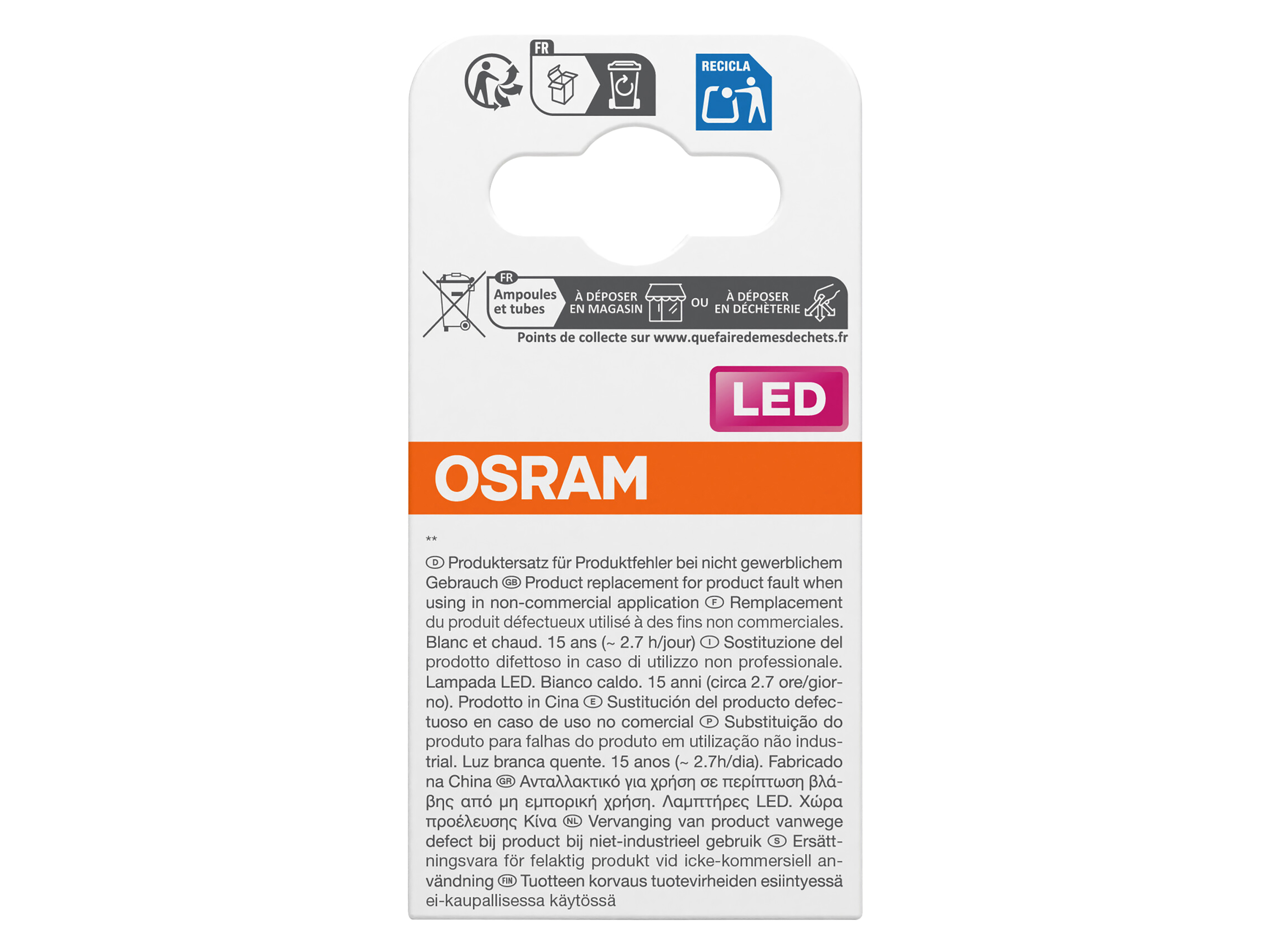 OSRAM LED-Lampe STAR, GU5.3, 3,4 W, 2700 K, EEK: E, 345 lm, IP20, warmweiß OSRAM LED-Lampe STAR, GU5.3, 3,4 W, 2700 K, EEK: E, 345 lm, IP20, warmweiß