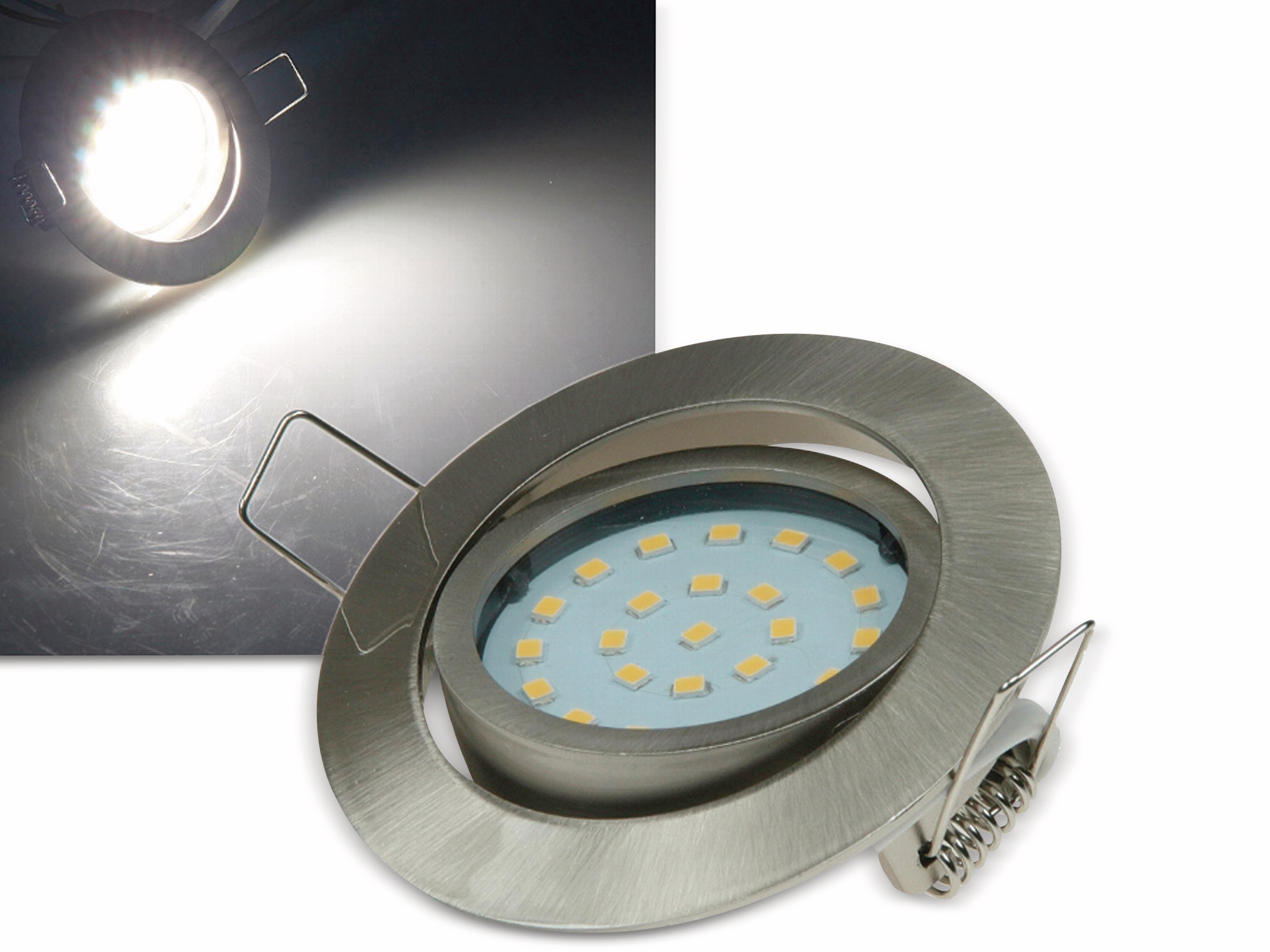 CHILITEC LED-Einbauleuchte "Flat-26" EEK: F, 4 W, 350 lm, 4000 K CHILITEC LED-Einbauleuchte "Flat-26" EEK: F, 4 W, 350 lm, 4000 K