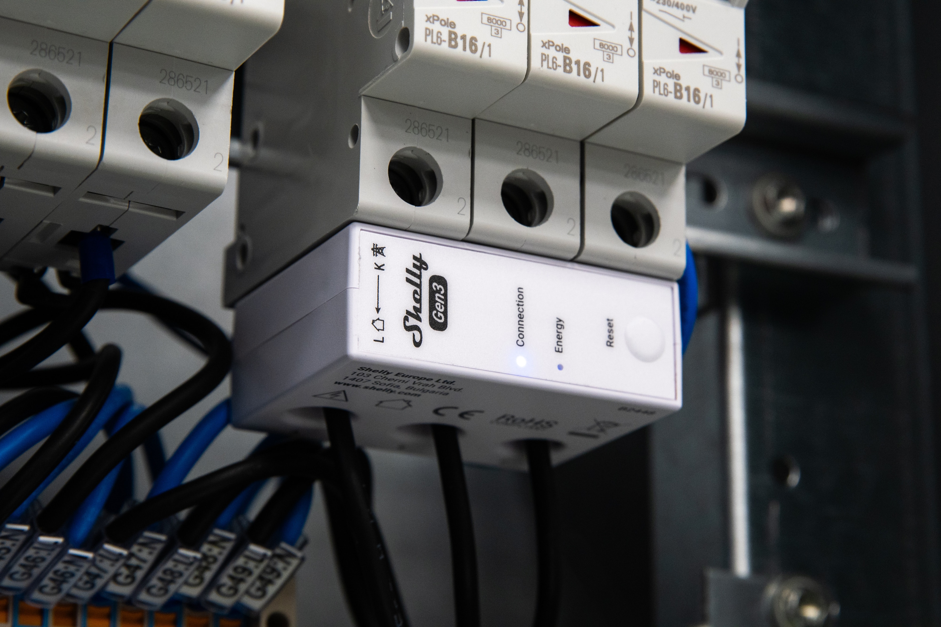 SHELLY WLAN-Stromzähler 3EM-63T Gen3, weiß SHELLY WLAN-Stromzähler 3EM-63T Gen3, weiß