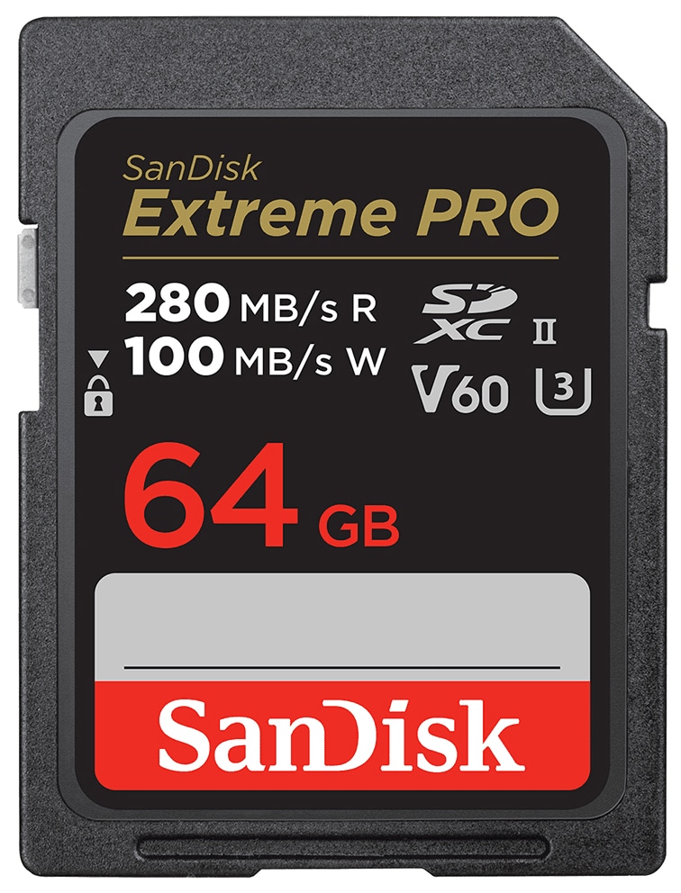 SANDISK SD-Card Extreme Pro UHS-II V60 64GB SANDISK SD-Card Extreme Pro UHS-II V60 64GB
