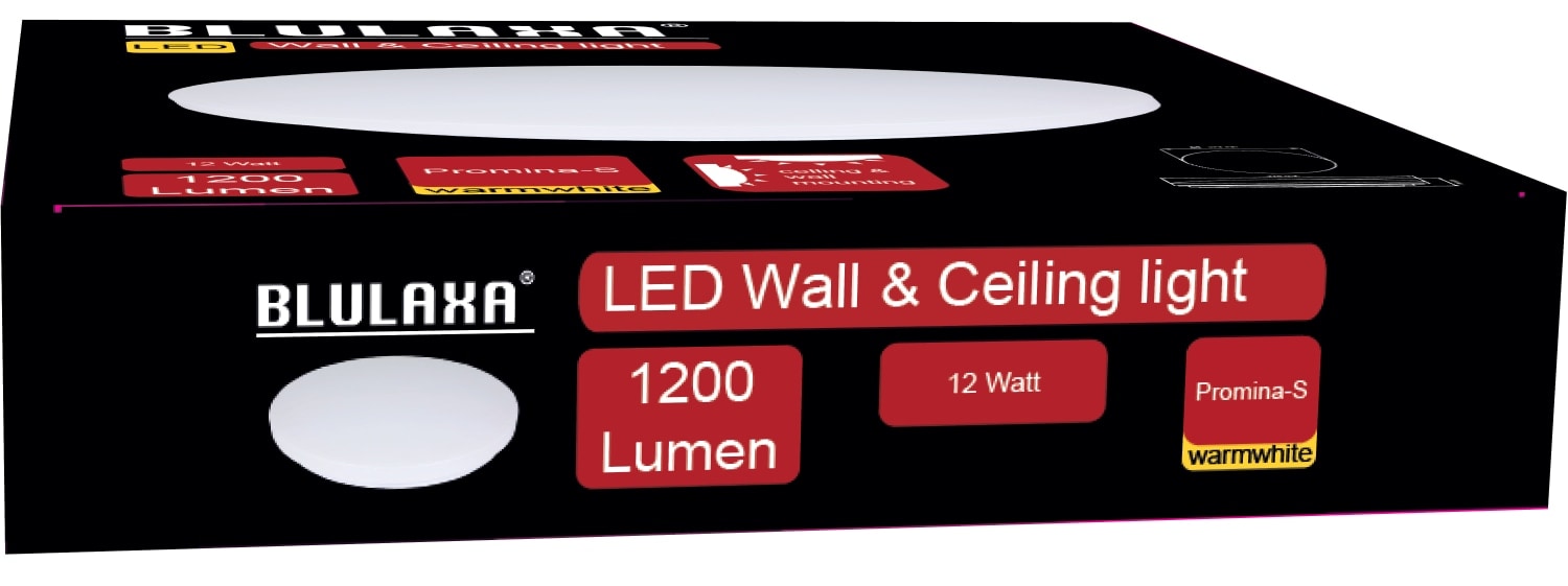 BLULAXA LED-Deckenleuchte Promina-S, 12 W, 1200 lm, 3000 K BLULAXA LED-Deckenleuchte Promina-S, 12 W, 1200 lm, 3000 K
