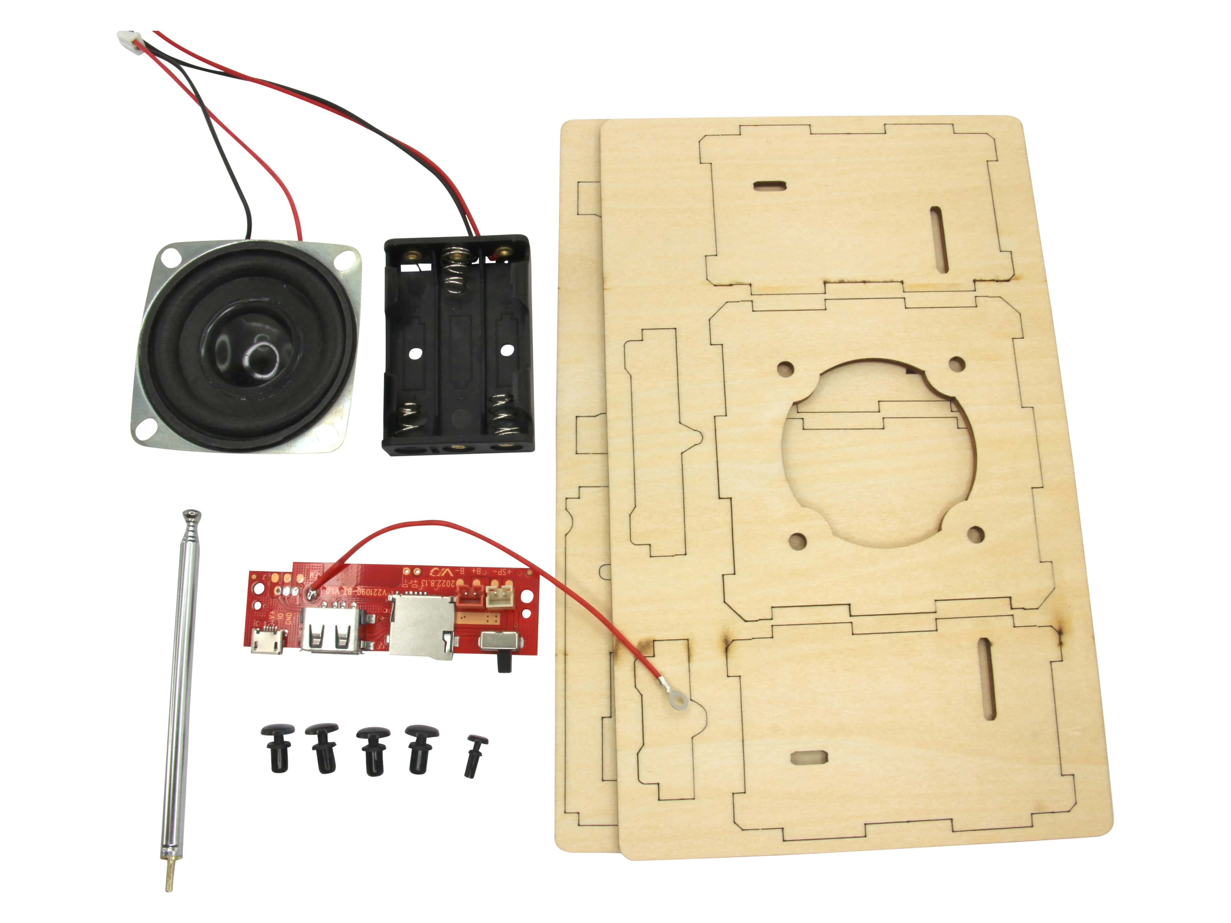 SOL-EXPERT 3D Holz Bausatz BT-Lautsprecher mit FM Radio 3D Holz Bausatz BT-Lautsprecher mit FM Radio SOL-EXPERT