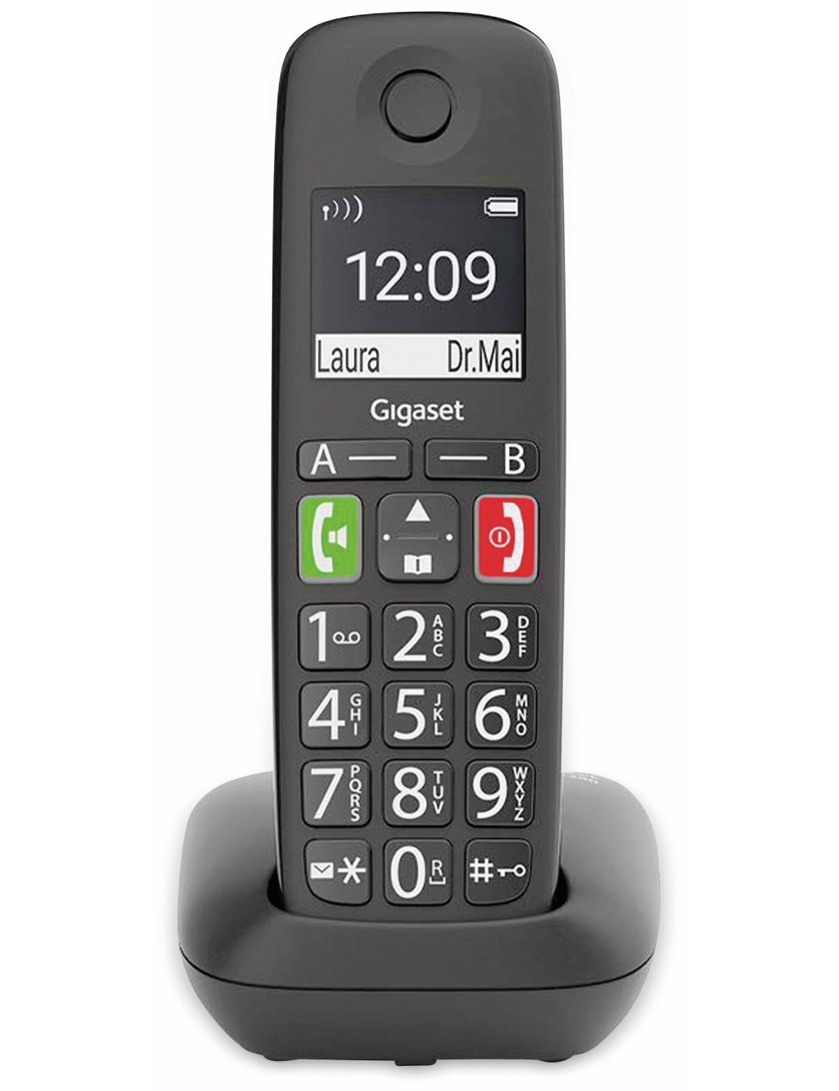 GIGASET DECT-Telefon E290, schwarz GIGASET DECT-Telefon E290, schwarz