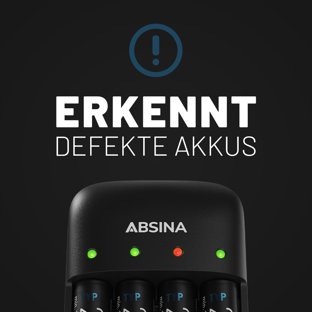 ABSINA Akku-Ladegerät X4