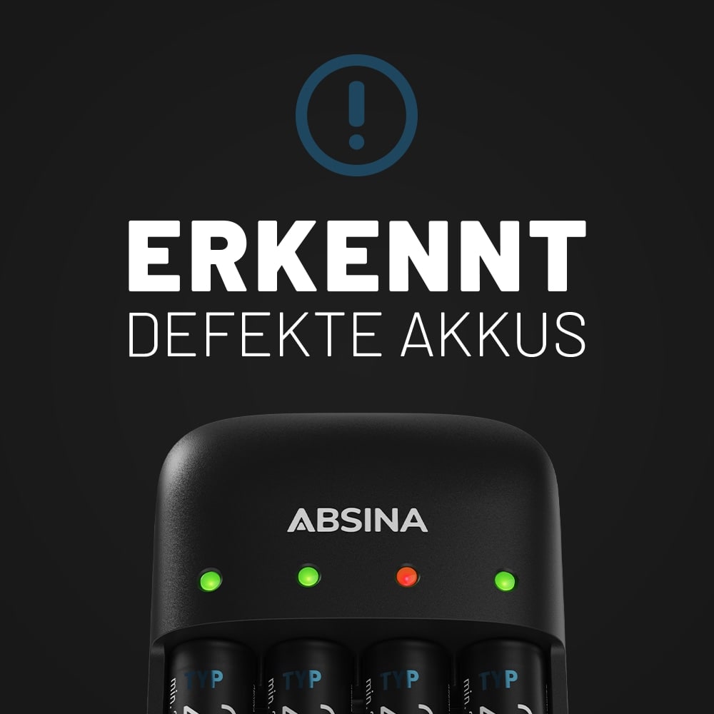 ABSINA Akku-Ladegerät X4 ABSINA Akku-Ladegerät X4
