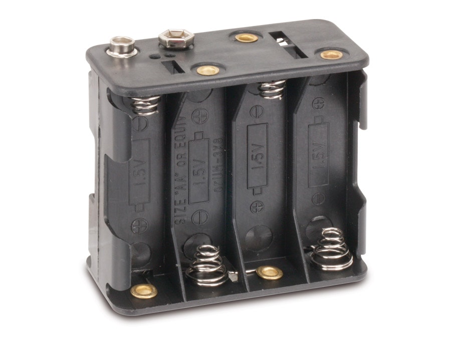 Batteriehalter, 8x Mignon, Clipanschluss Batteriehalter, 8x Mignon, Clipanschluss