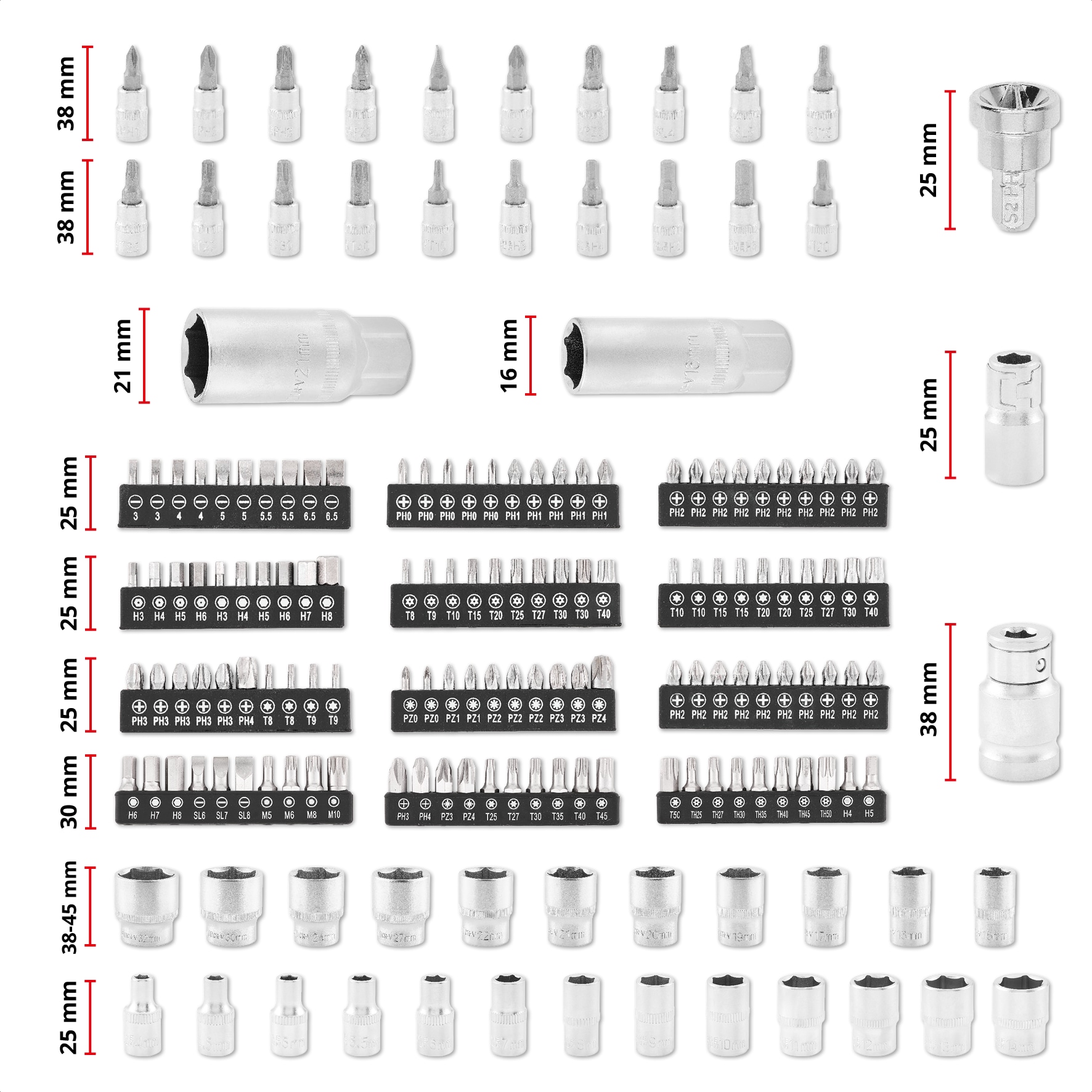 EINHELL Werkzeugkoffer Mechanik, 370513, E-Case, 201-teilig EINHELL Werkzeugkoffer Mechanik, 370513, E-Case, 201-teilig