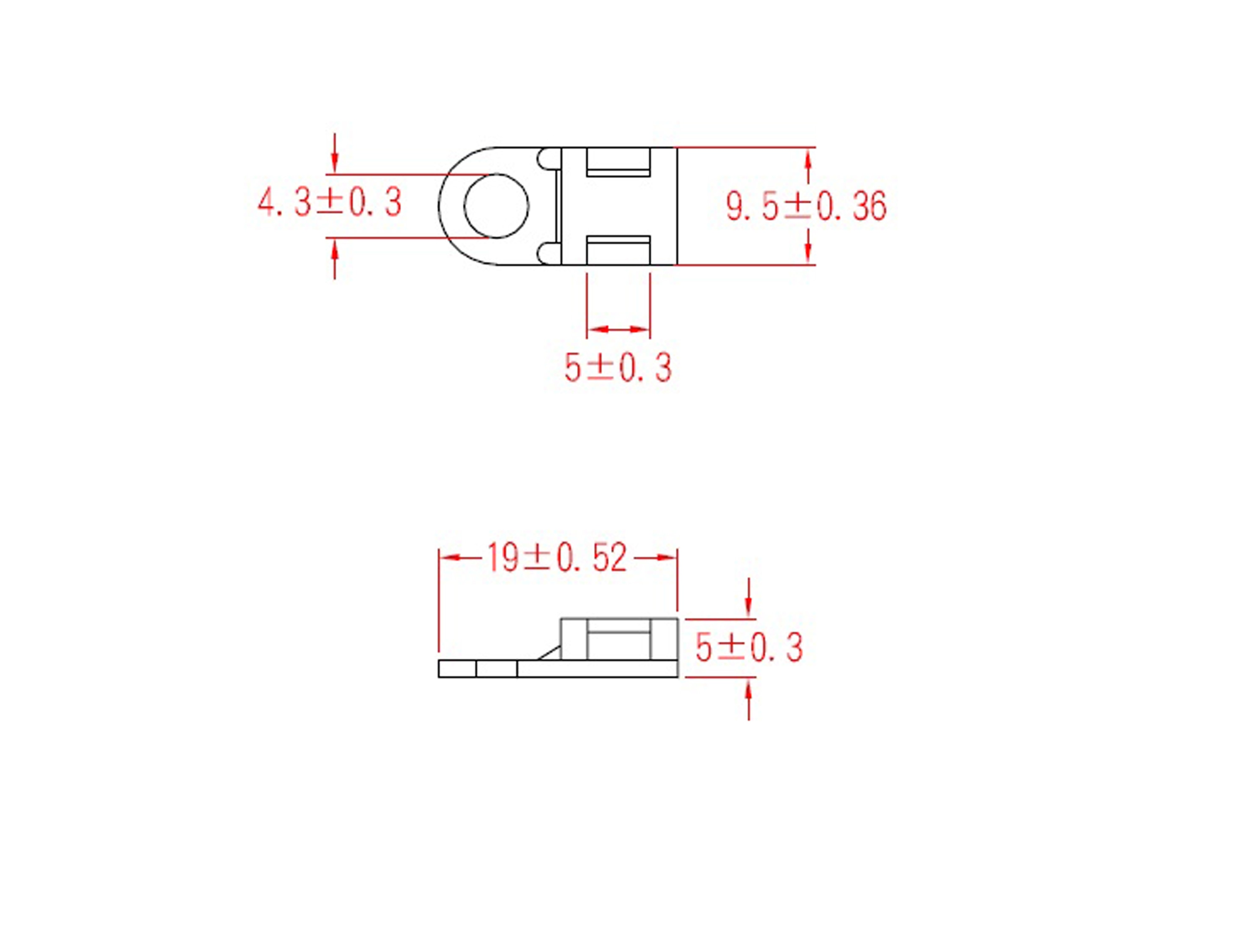 KSS Befestigungssockel schraubbar Polyamid 6.6, Natur, Befestigungsloch 4,3, L=19, B=9,5, 1 Stück KSS Befestigungssockel schraubbar Polyamid 6.6, Natur, Befestigungsloch 4,3, L=19, B=9,5, 1 Stück