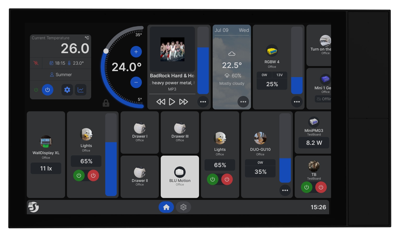 SHELLY Wand Display XL, 25,7 cm (10,1"), Touchscreen, WiFi, Bluetooth, 5A Relais, schwarz SHELLY Wand Display XL, 25,7 cm (10,1"), Touchscreen, WiFi, Bluetooth, 5A Relais, schwarz