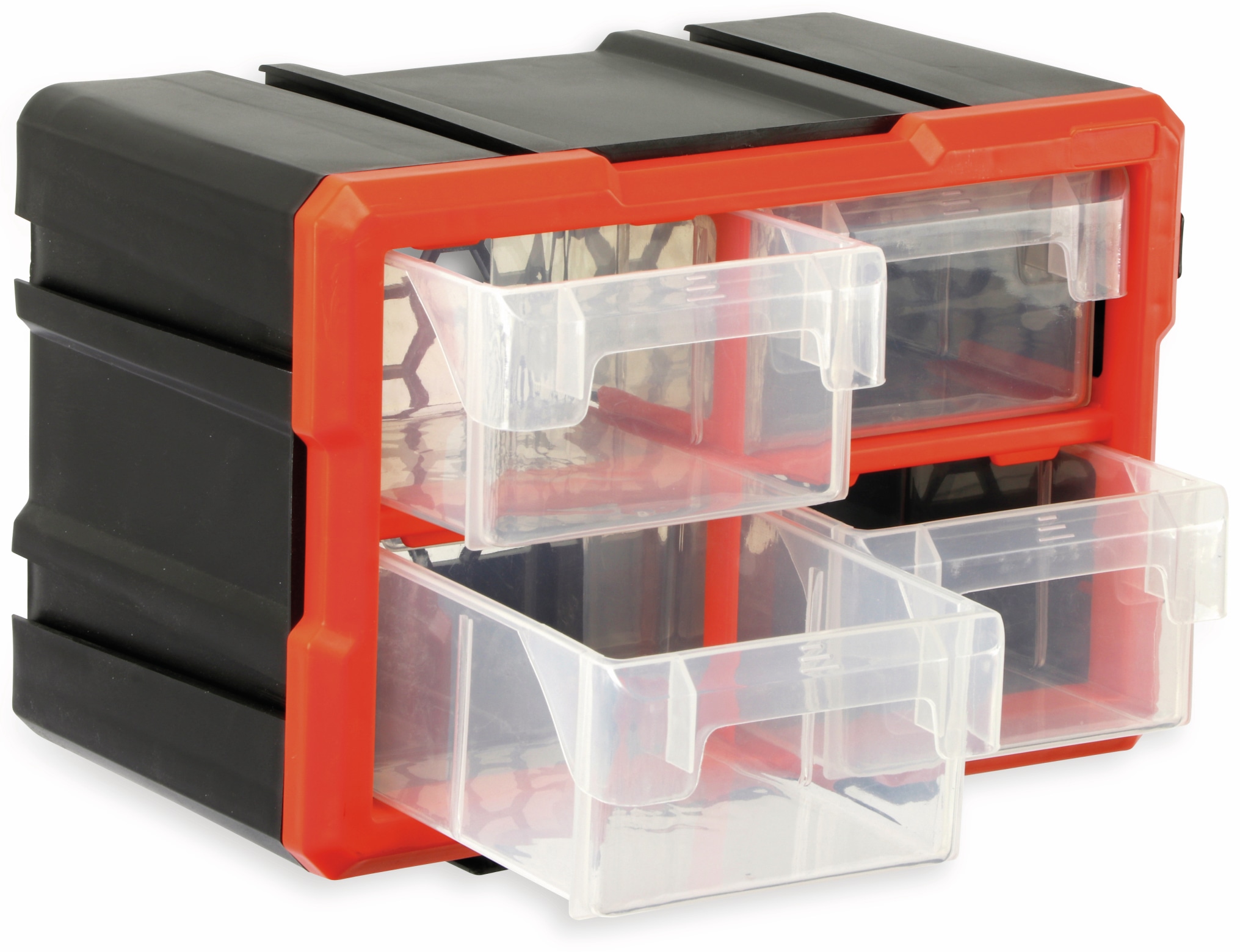 DAYTOOLS Werkzeugbox TW2021, Kunststoff,4-teilig, schwarz/orange DAYTOOLS Werkzeugbox TW2021, Kunststoff,4-teilig, schwarz/orange