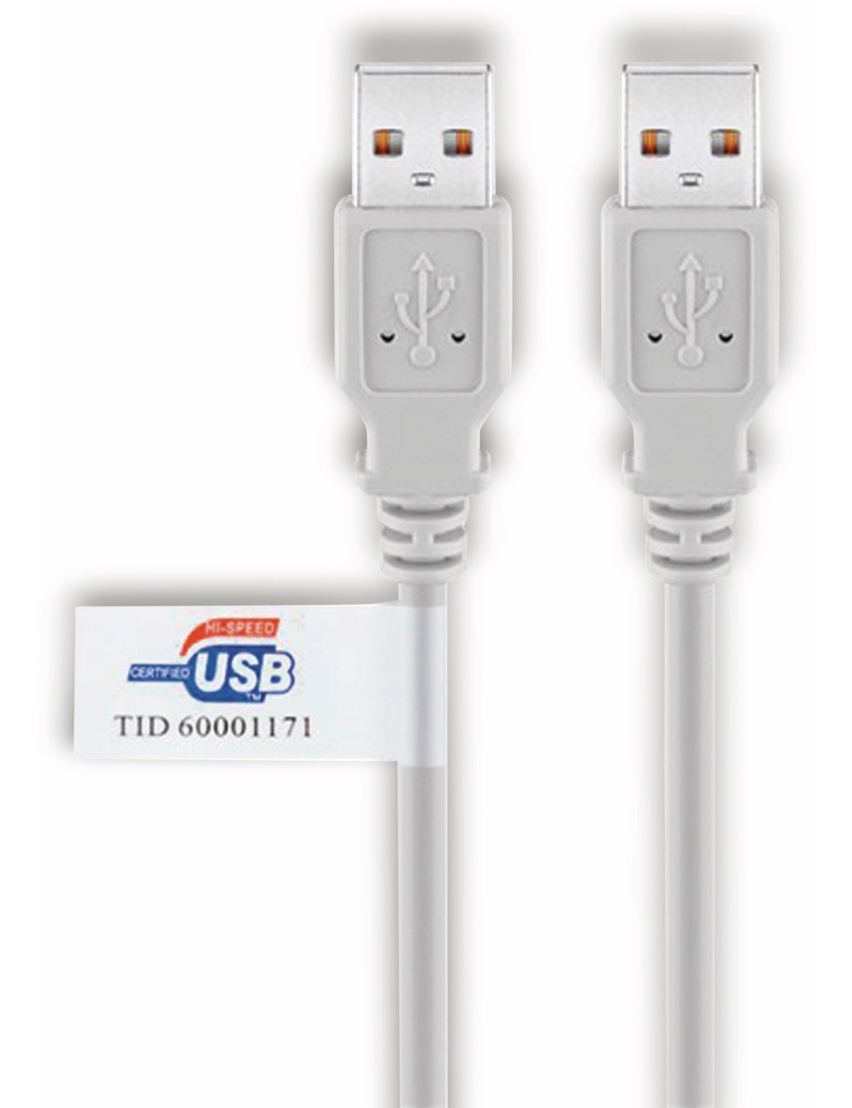 GOOBAY USB 2.0 Typ A/A Hi-Speed Anschlusskabel, 50796, 2 m, grau GOOBAY USB 2.0 Typ A/A Hi-Speed Anschlusskabel, 50796, 2 m, grau