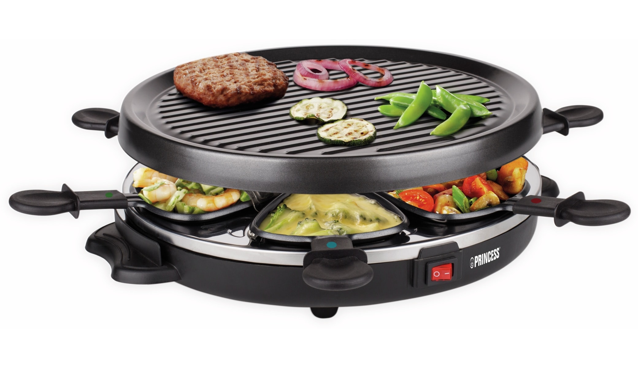 PRINCESS Raclette-Grill 162725, 800 W, 6 Personen PRINCESS Raclette-Grill 162725, 800 W, 6 Personen