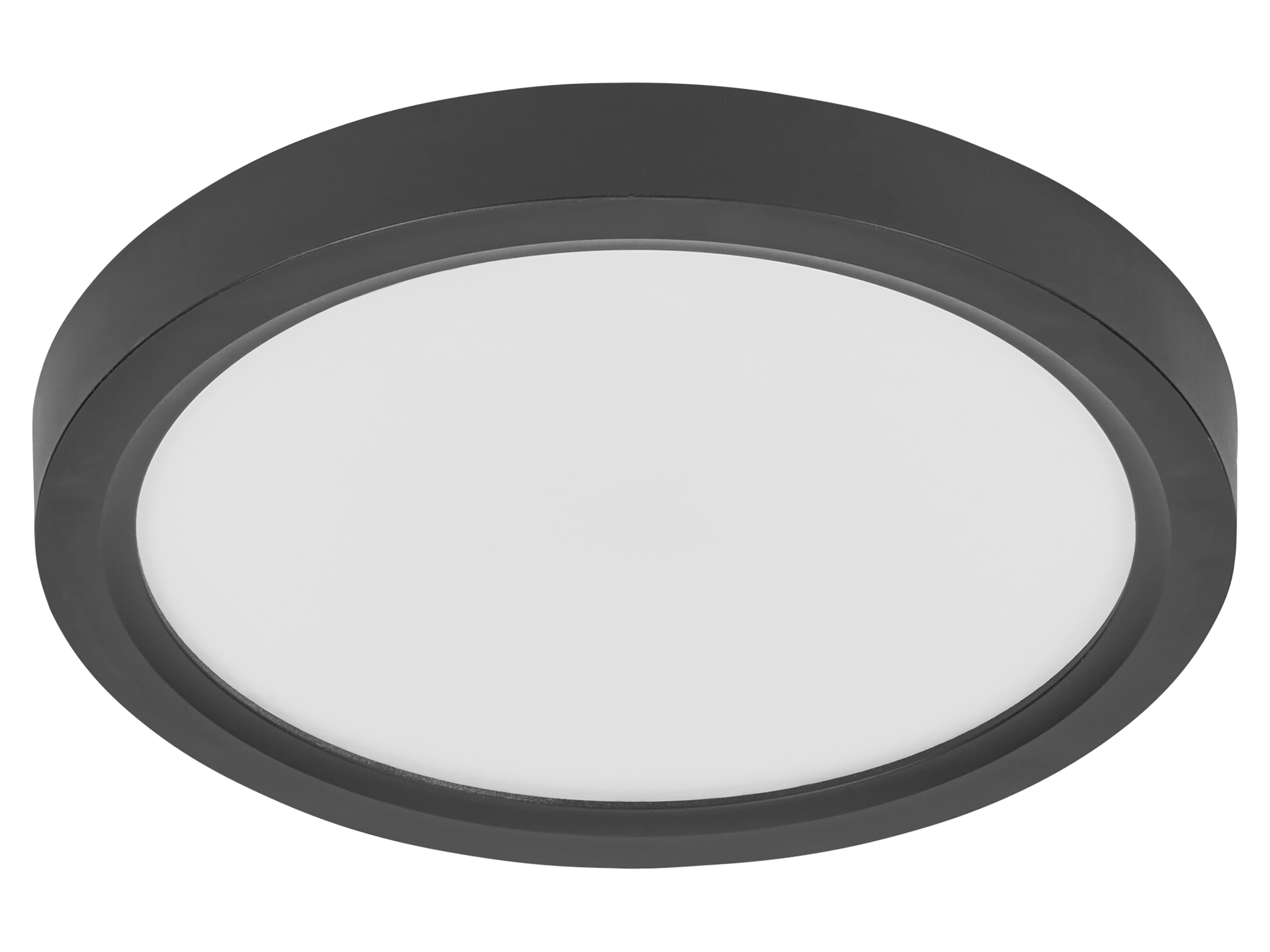 OSRAM LED-Deckenleuchte, 24W, 3000K, 2500lm, warmweiß, IP20, dimmbar, schwarz, Ø32 cm OSRAM LED-Deckenleuchte, 24W, 3000K, 2500lm, warmweiß, IP20, dimmbar, schwarz, Ø32 cm