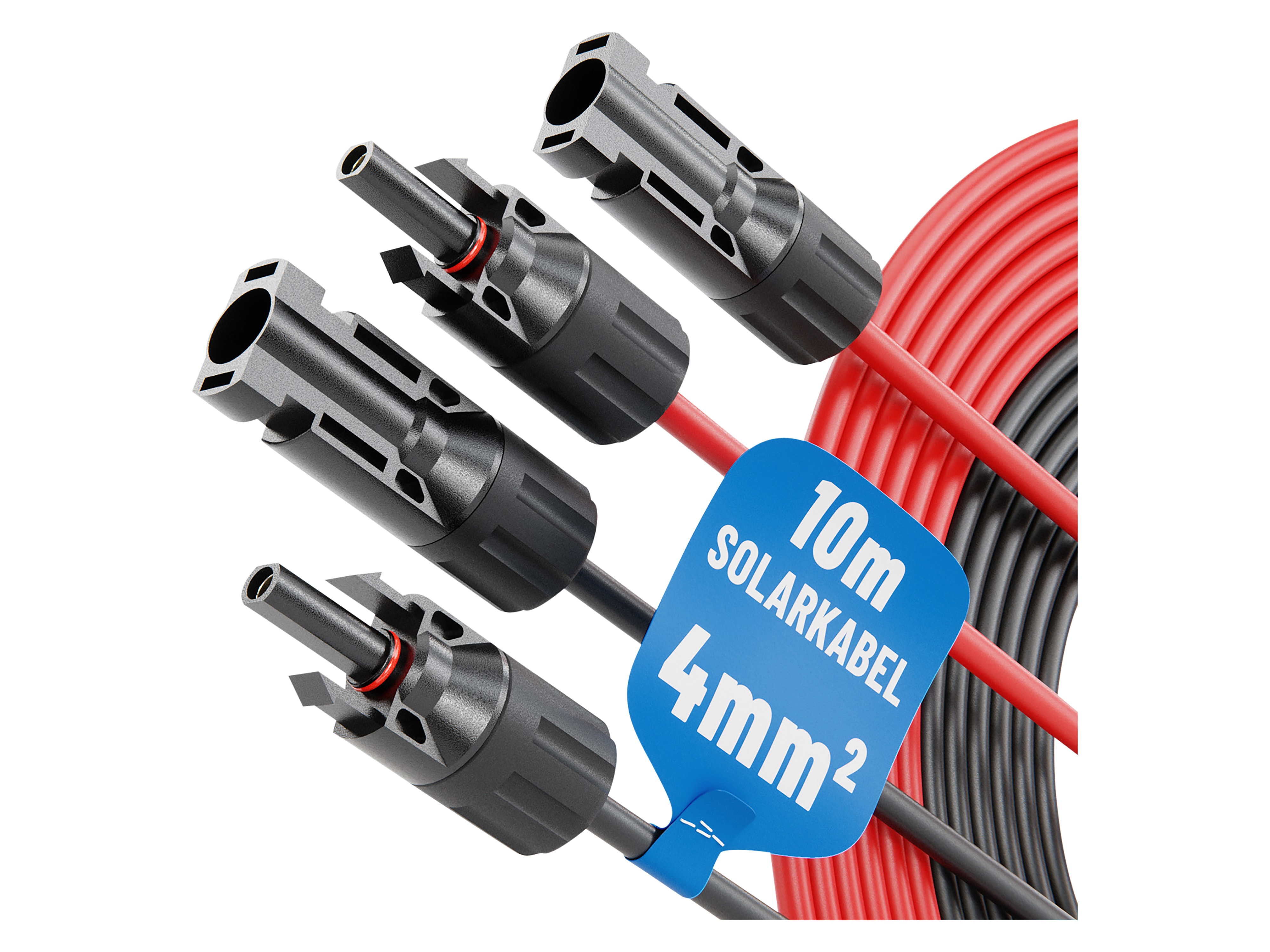 ABSINA Solarkabel-Set 910003, MC4, 2x 10 m, 4 mm² ABSINA Solarkabel-Set 910003, MC4, 2x 10 m, 4 mm²