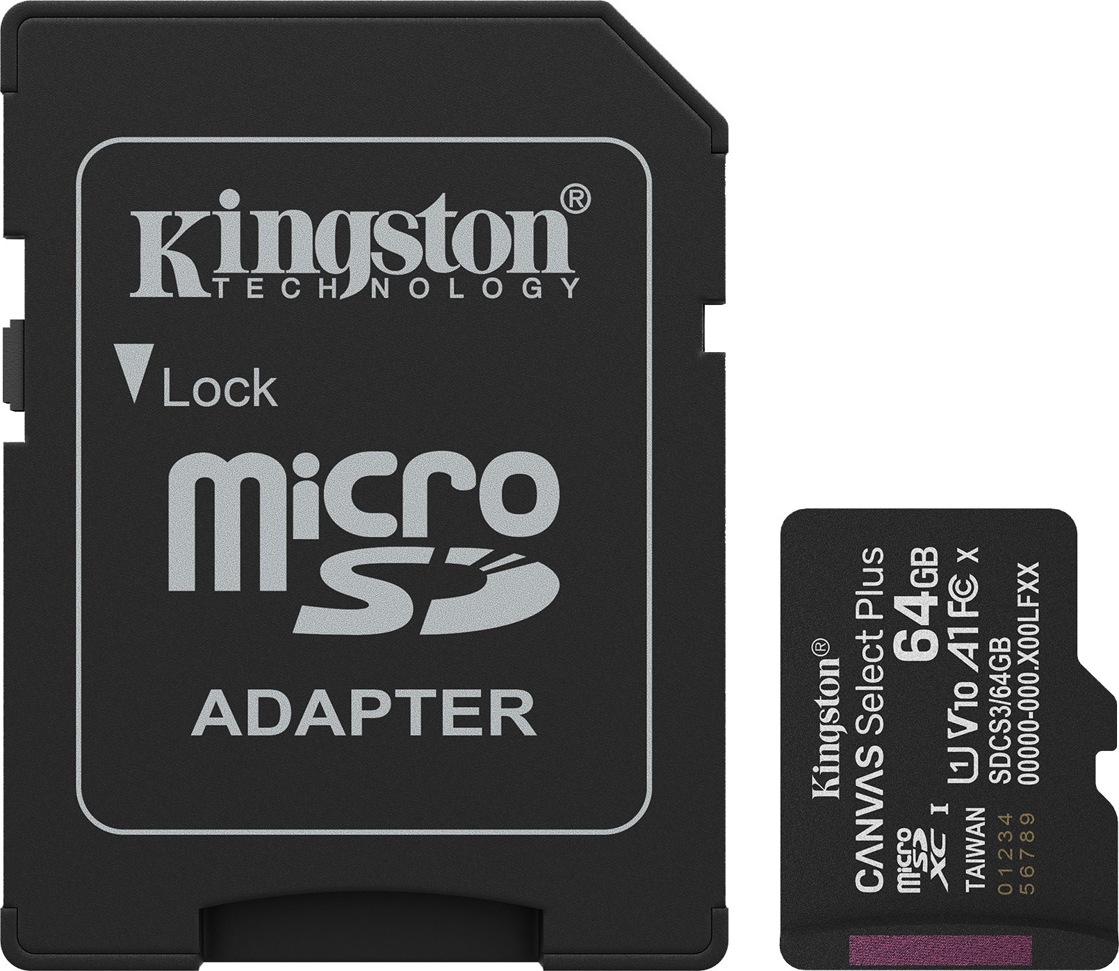KINGSTON MicroSDXC-Card Canvas Select Plus 64GB 3.Gen inkl. Adapter KINGSTON MicroSDXC-Card Canvas Select Plus 64GB 3.Gen inkl. Adapter