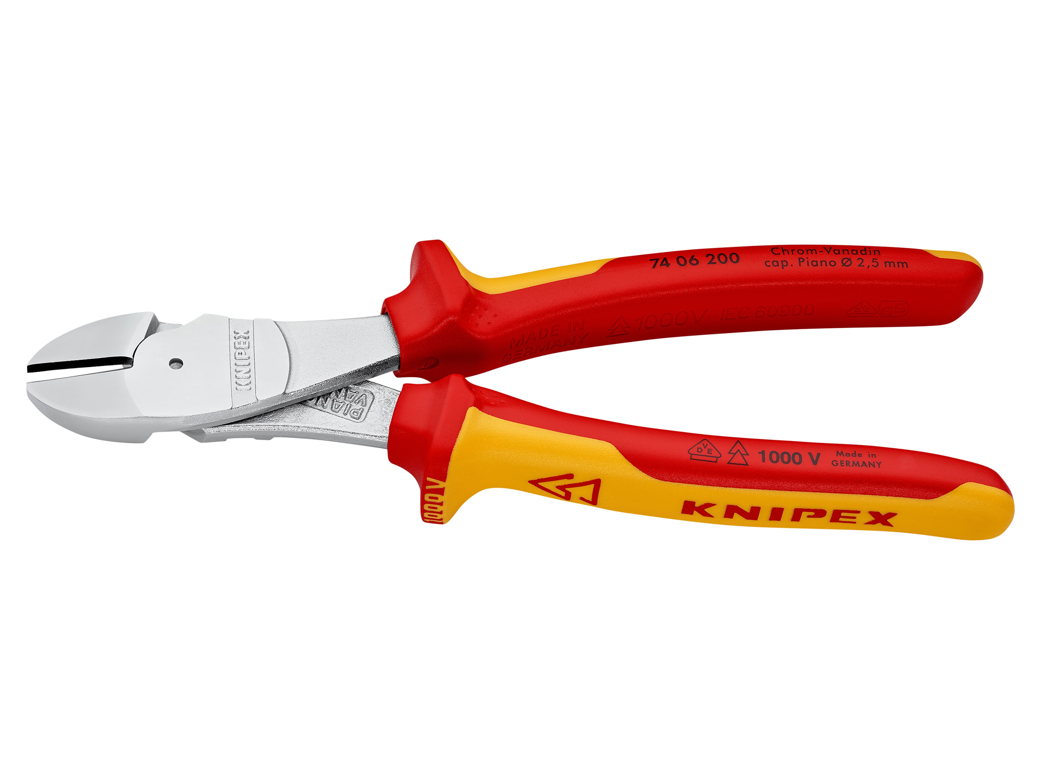 KNIPEX Kraft-Seitenschneider, 74 06 200, 200 mm KNIPEX Kraft-Seitenschneider, 74 06 200, 200 mm