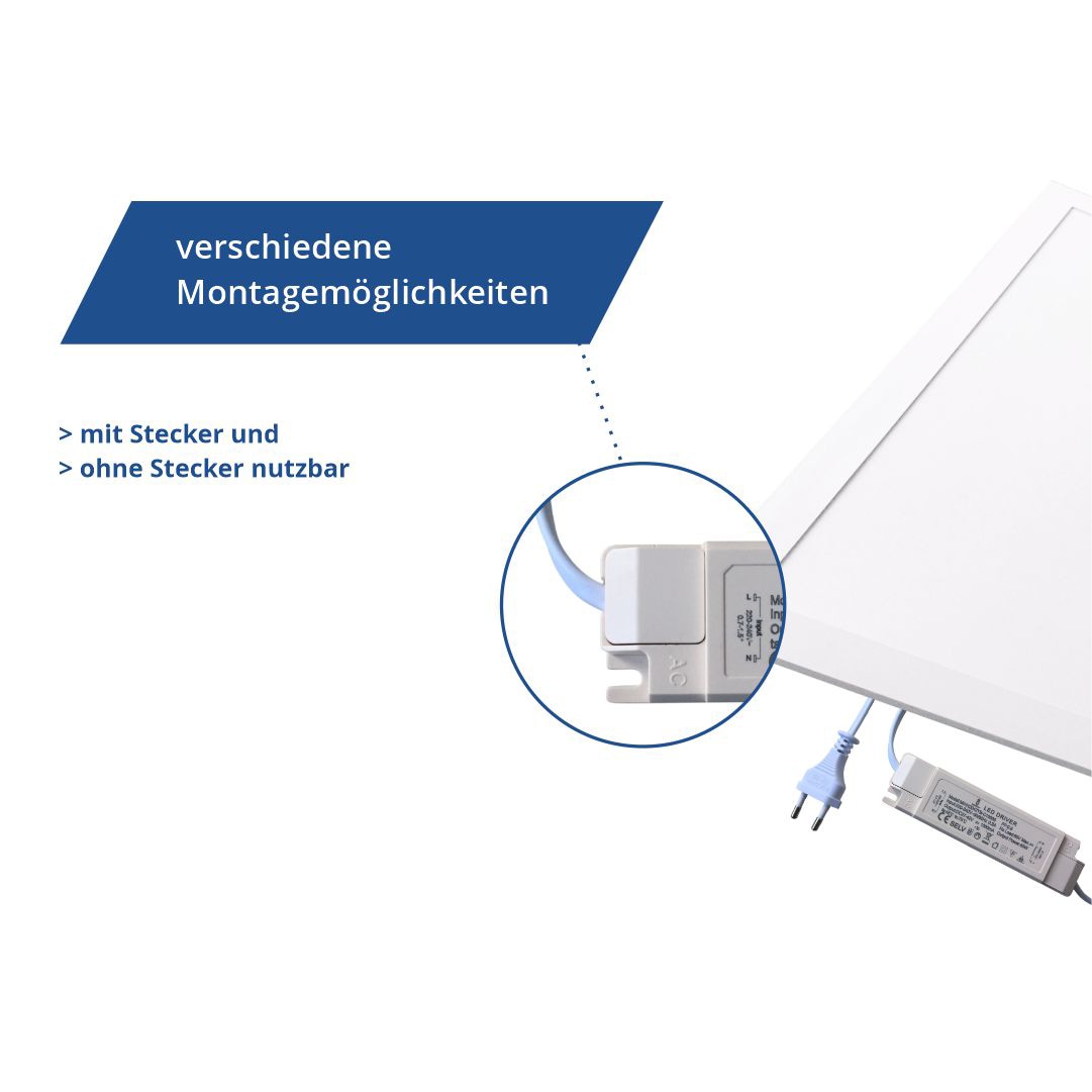 LUXULA LED-Panel, 36 W, 3600 lm, CCT, EEK: F, 620x620 mm, Backlit, 3000-6000 K LUXULA LED-Panel, 36 W, 3600 lm, CCT, EEK: F, 620x620 mm, Backlit, 3000-6000 K