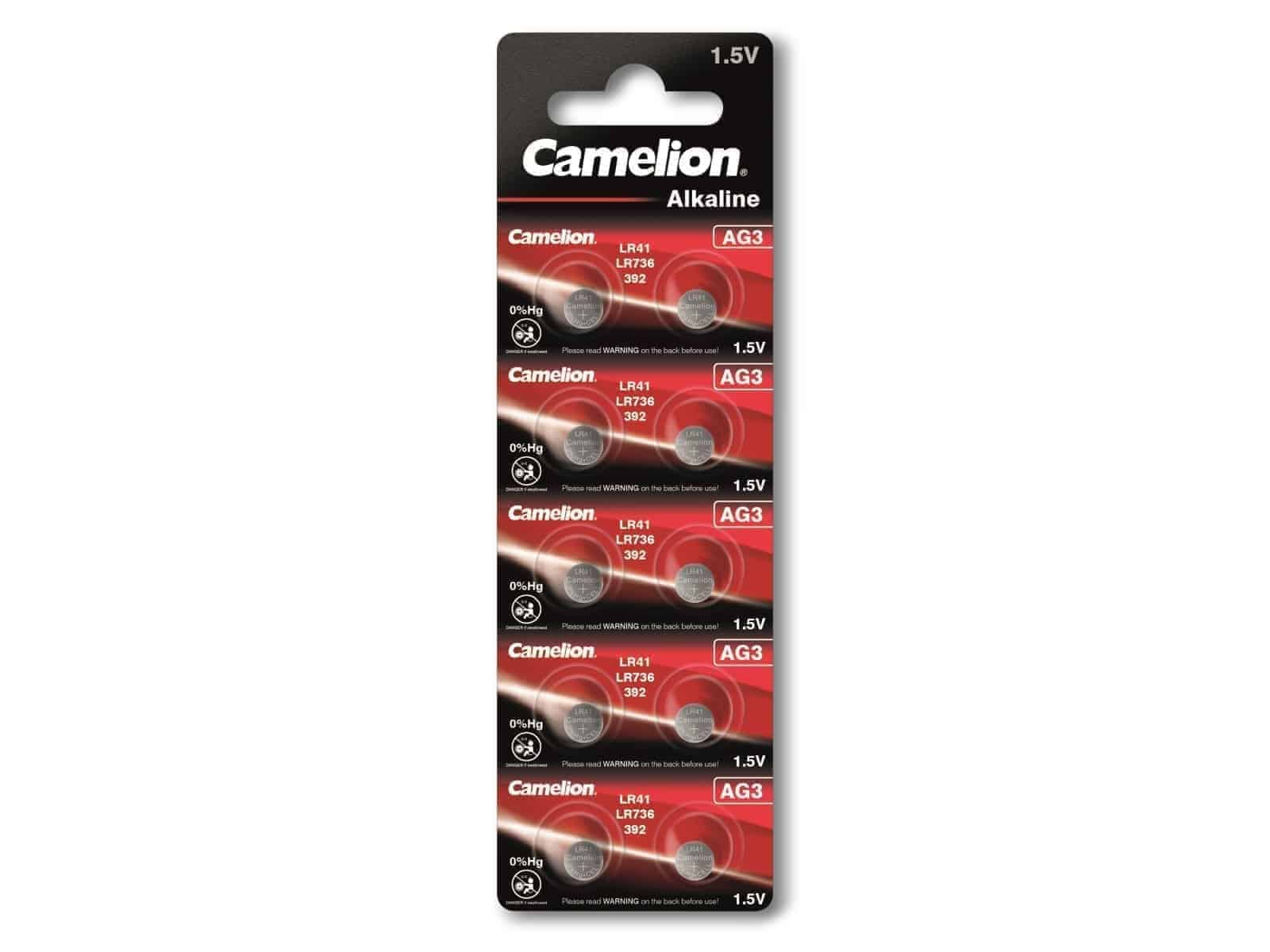 CAMELION Knopfzelle AG3, 10 St. CAMELION Knopfzelle AG3, 10 St.