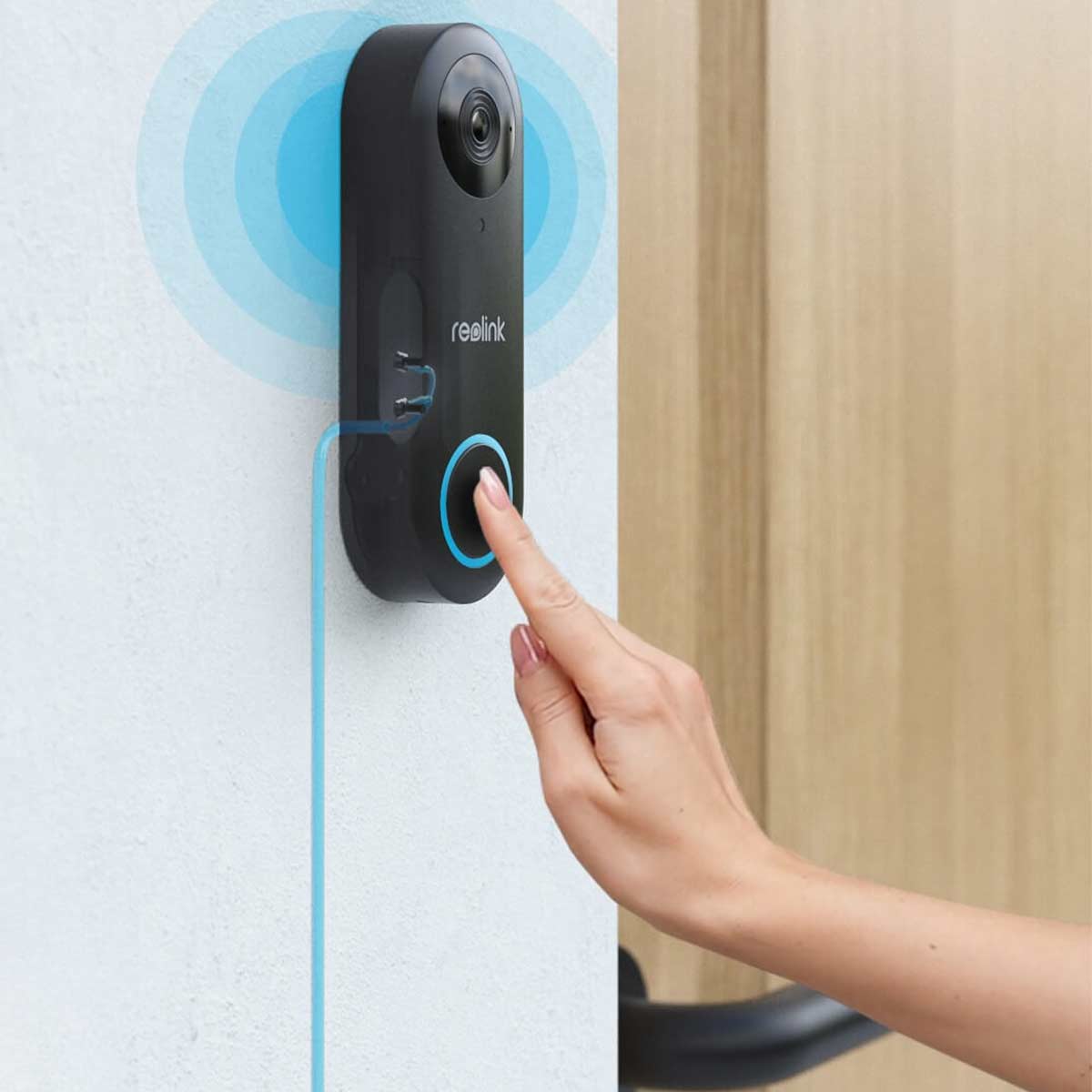 REOLINK Türklingel mit Kamera D340W, außen, schwarz REOLINK Türklingel mit Kamera D340W, außen, schwarz