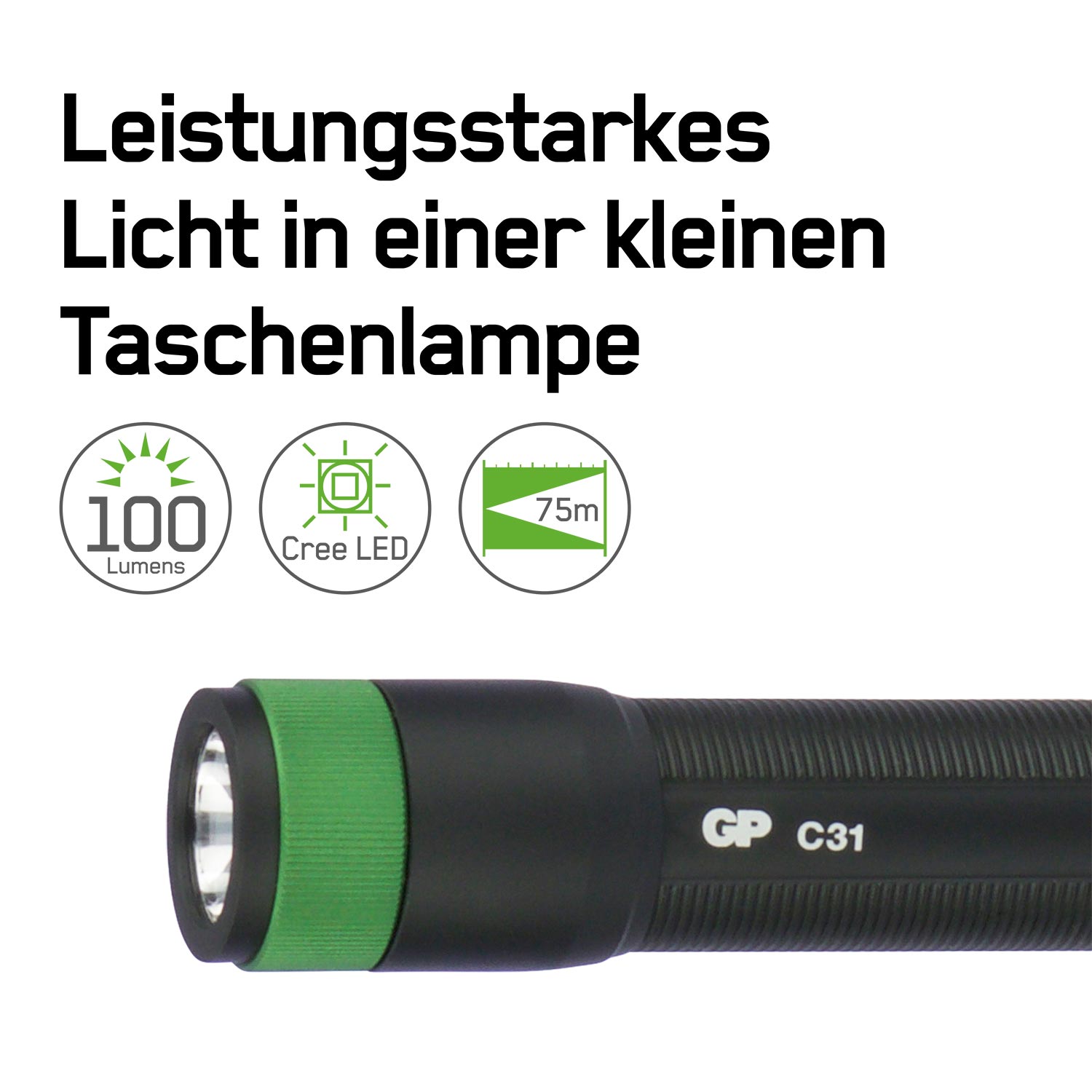 GP LED-Taschenlampe Discovery Flashlight C31X, 100 lm GP LED-Taschenlampe Discovery Flashlight C31X, 100 lm