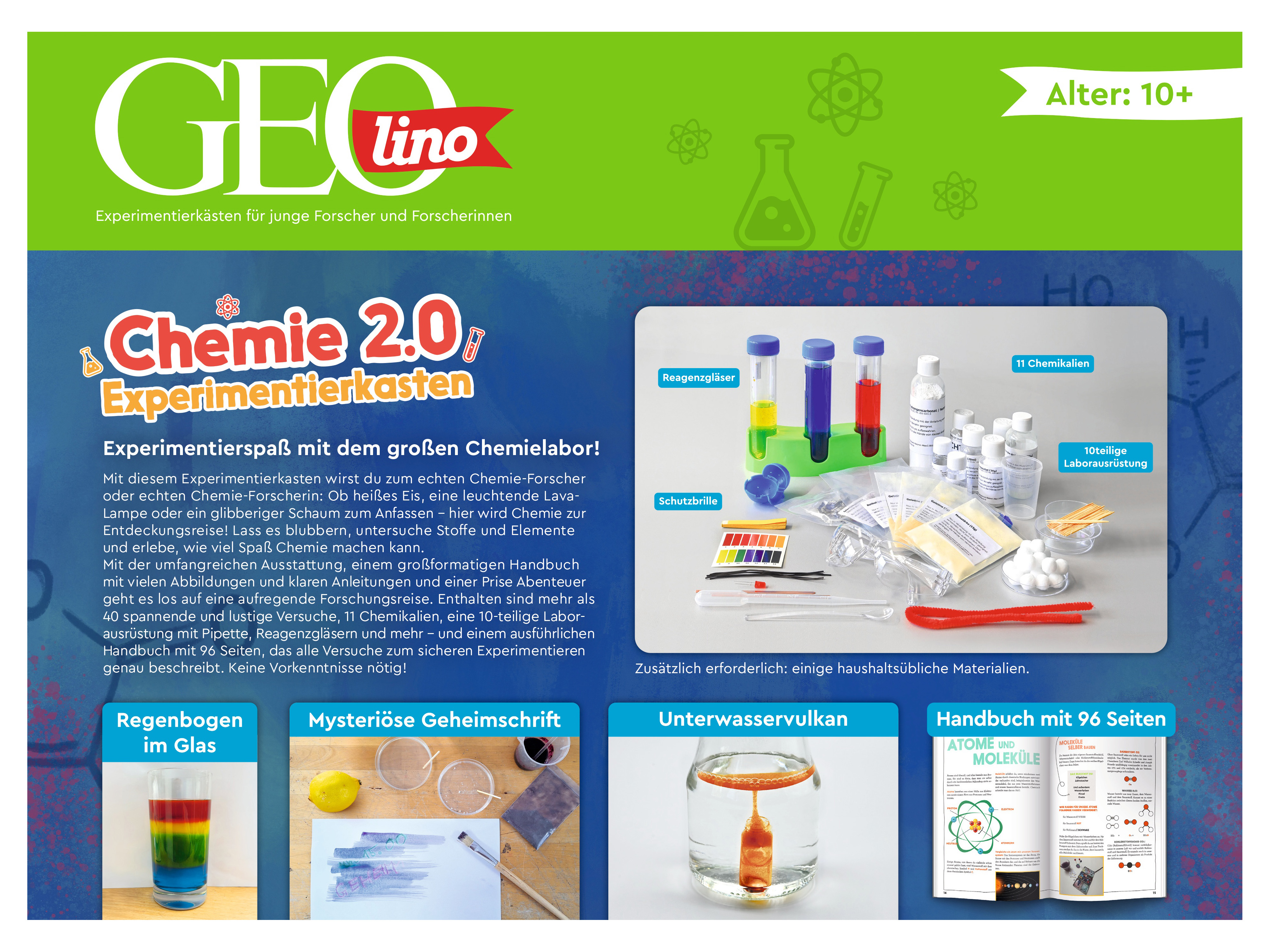 FRANZIS GEOlino Chemie 2.0 Experimentierkasten FRANZIS GEOlino Chemie 2.0 Experimentierkasten