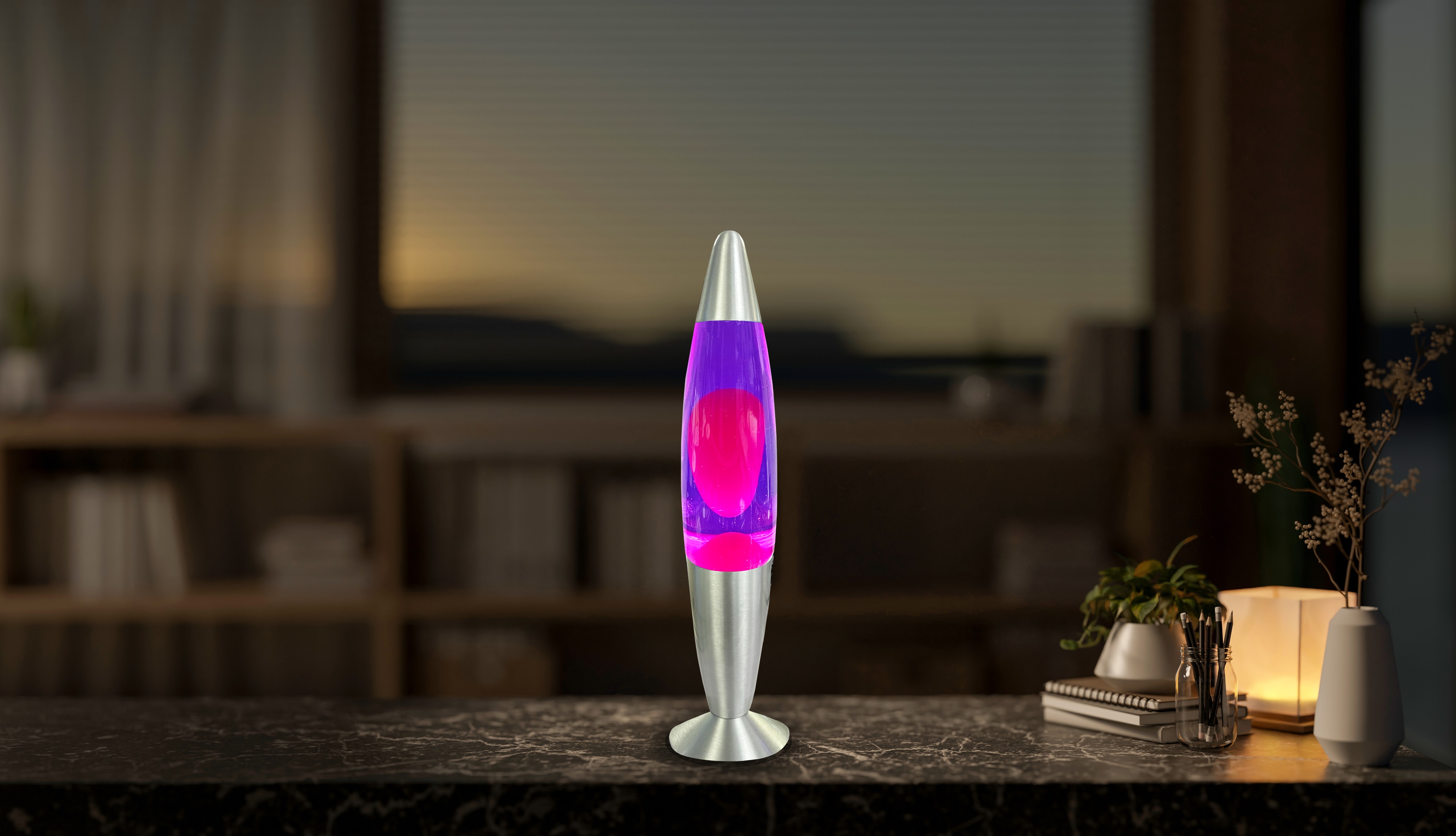 BLULAXA LED-Lava-Tischleuchte, 49984, 20W, 34 cm, rosa/lila BLULAXA LED-Lava-Tischleuchte, 49984, 20W, 34 cm, rosa/lila
