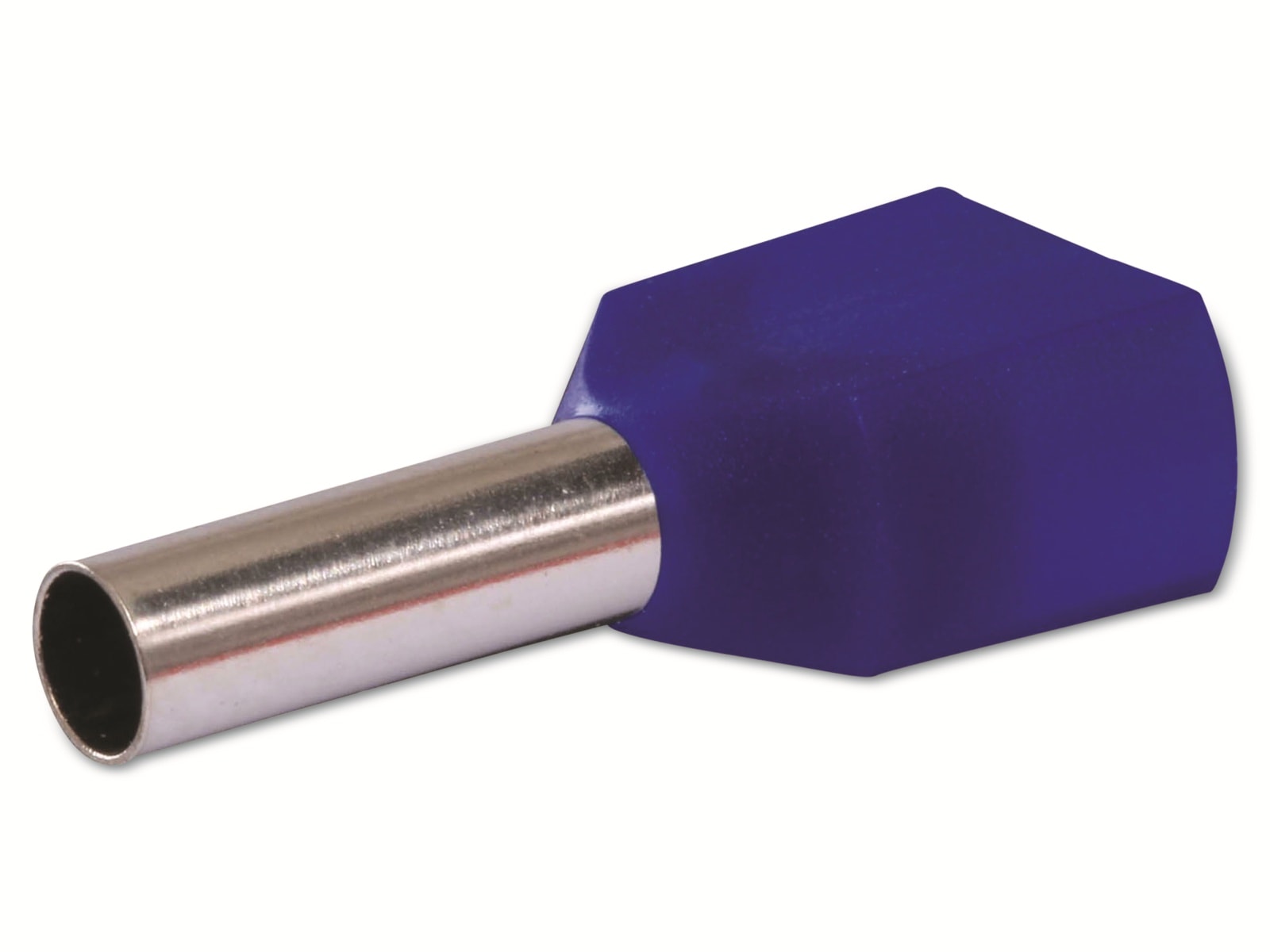 QUADRIOS Zwillings-Aderendhülse, 22C437, 2,5 mm², Blau, Teilisoliert, 100 Stück QUADRIOS Zwillings-Aderendhülse, 22C437, 2,5 mm², Blau, Teilisoliert, 100 St.