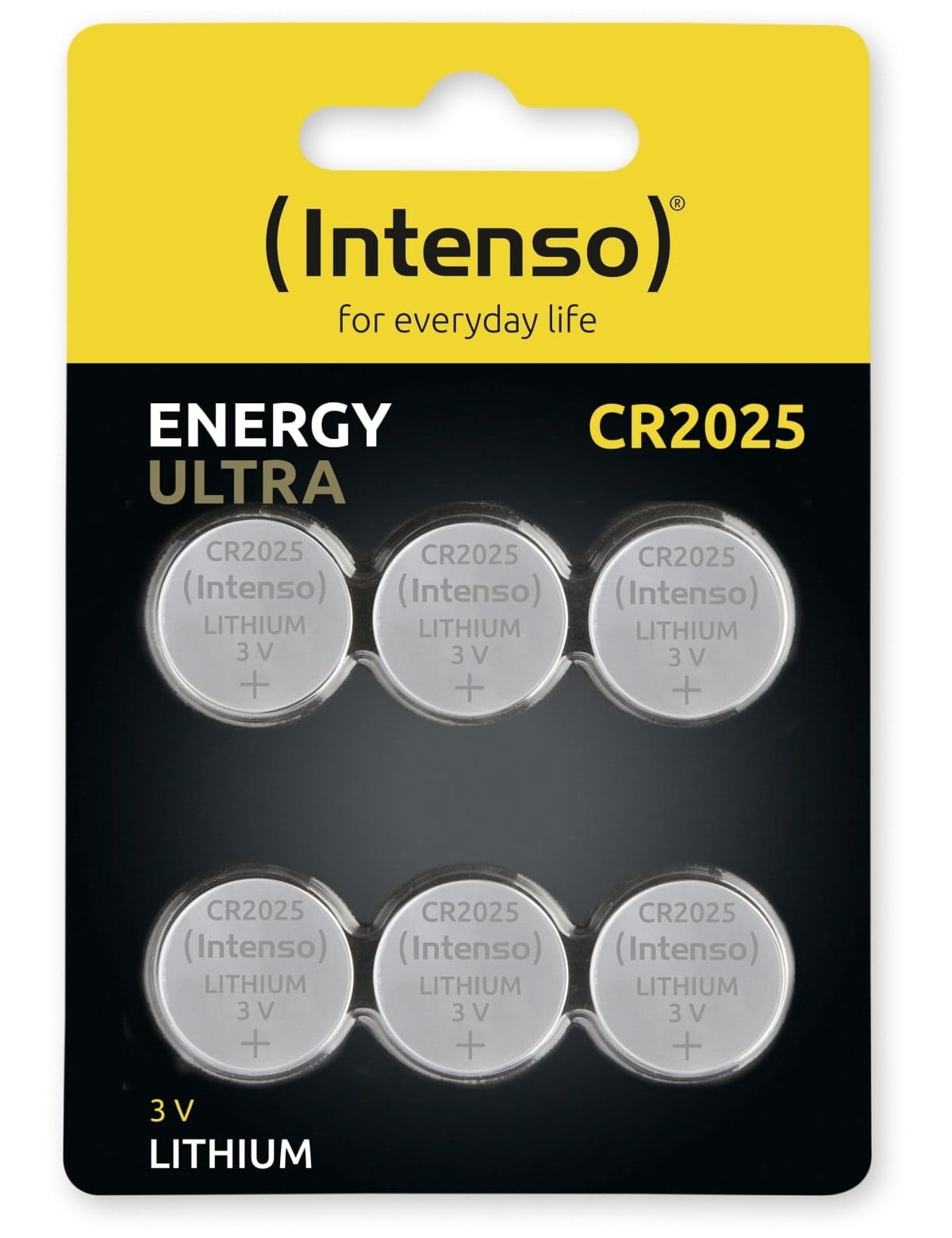 INTENSO Lithium-Knopfzelle CR2025, 6 Stück INTENSO Lithium-Knopfzelle CR2025, 6 Stück